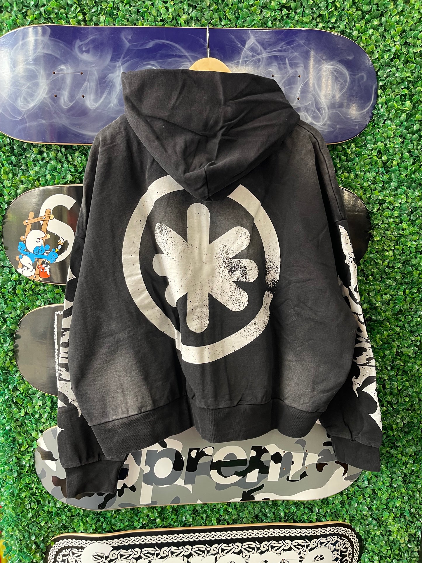 Lost SHDWS Zip Up “Acid Wash Black”