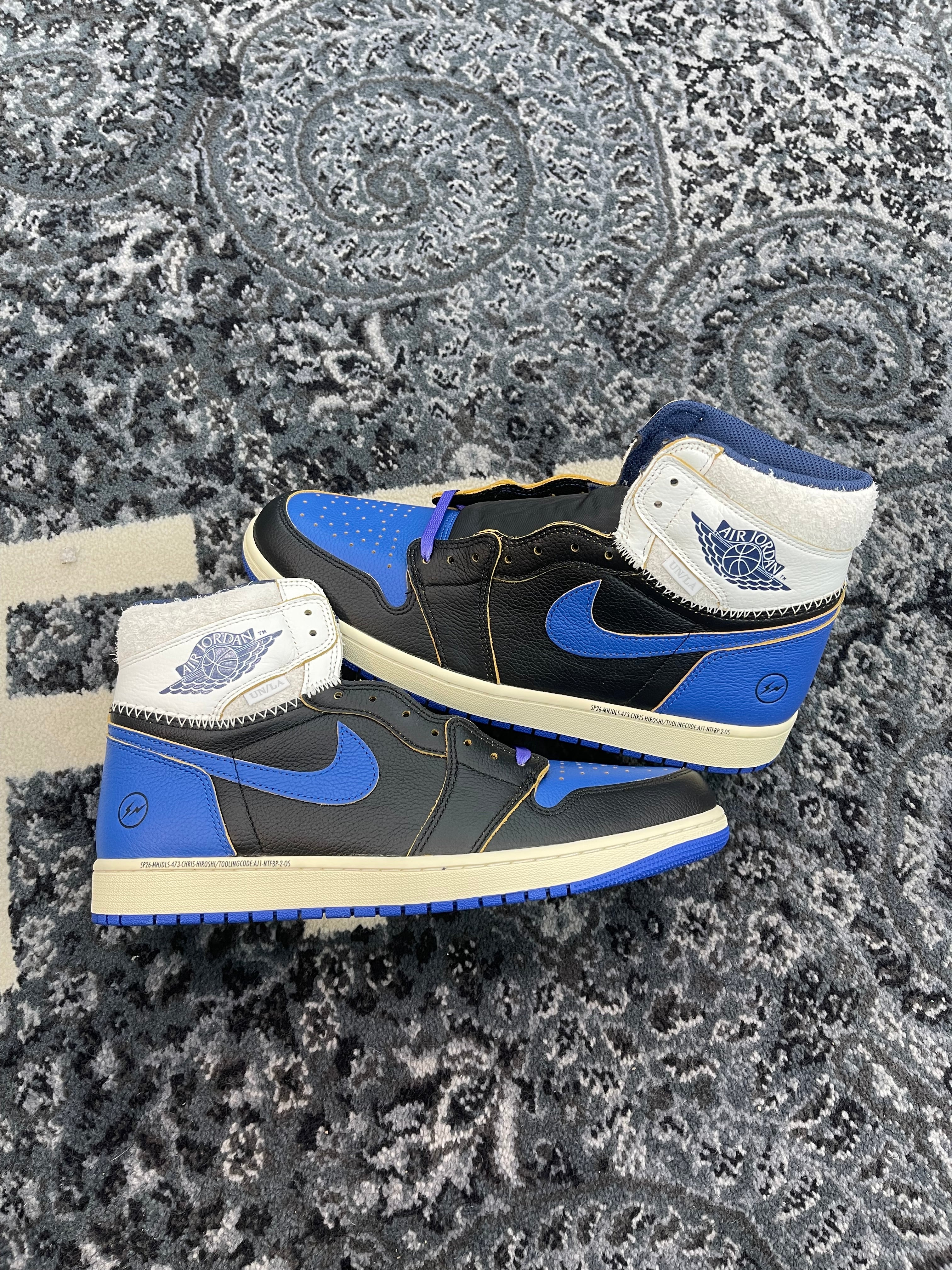Jordan 1 High x Union x Fragment “Sport Royal”
