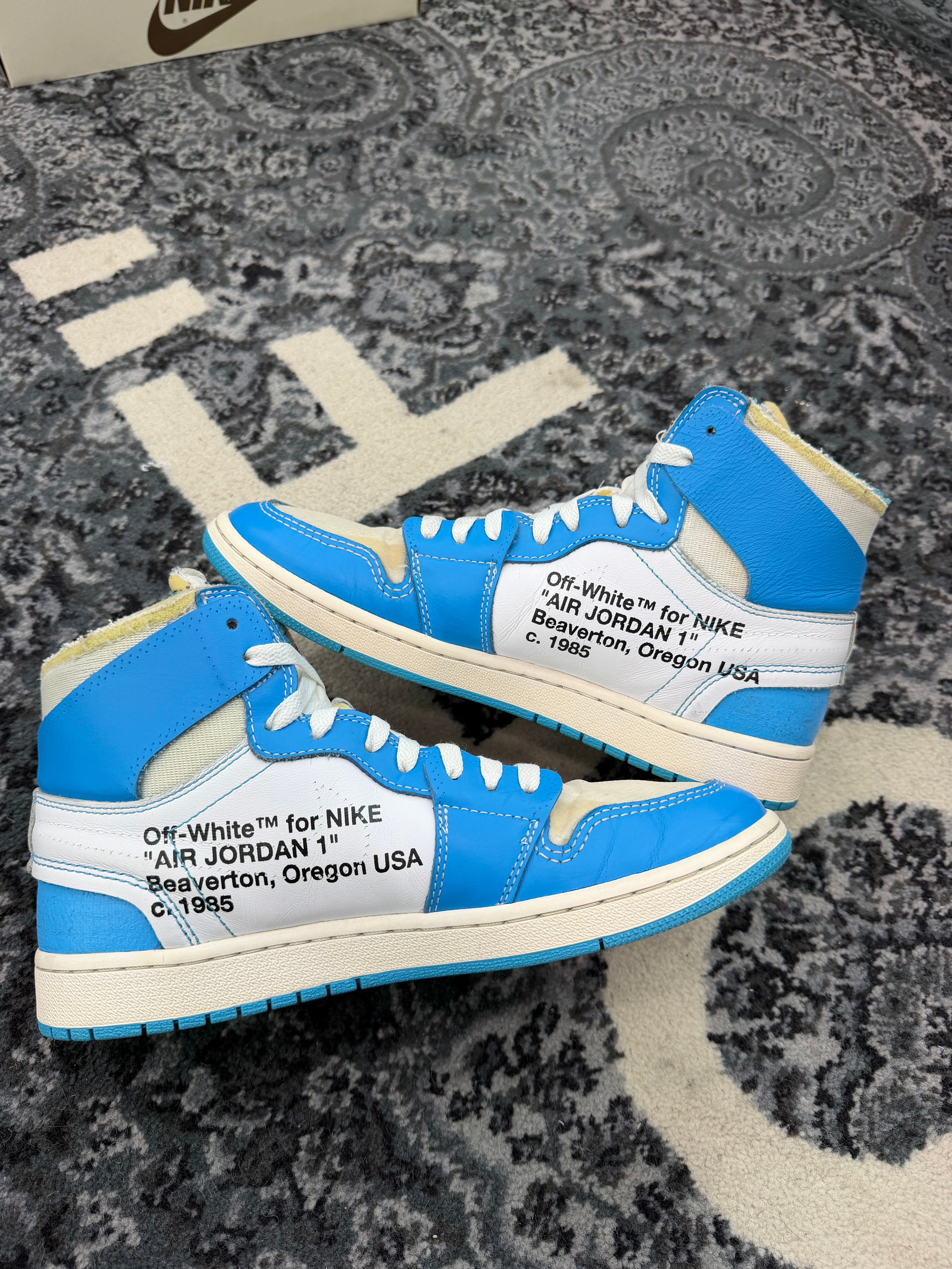 Jordan 1 High x Off White “University Blue”