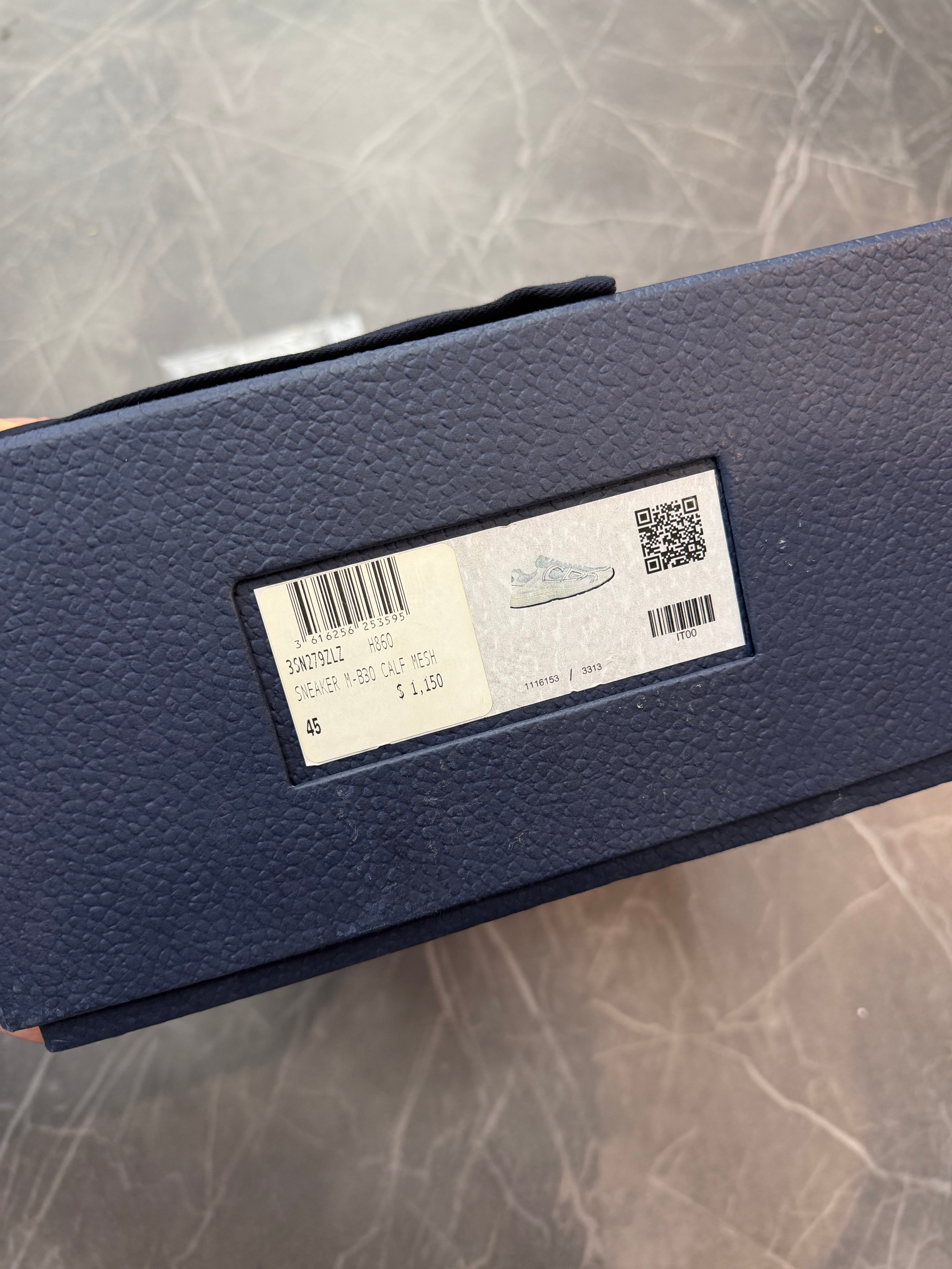 Christian Dior B30 Silver Grey White