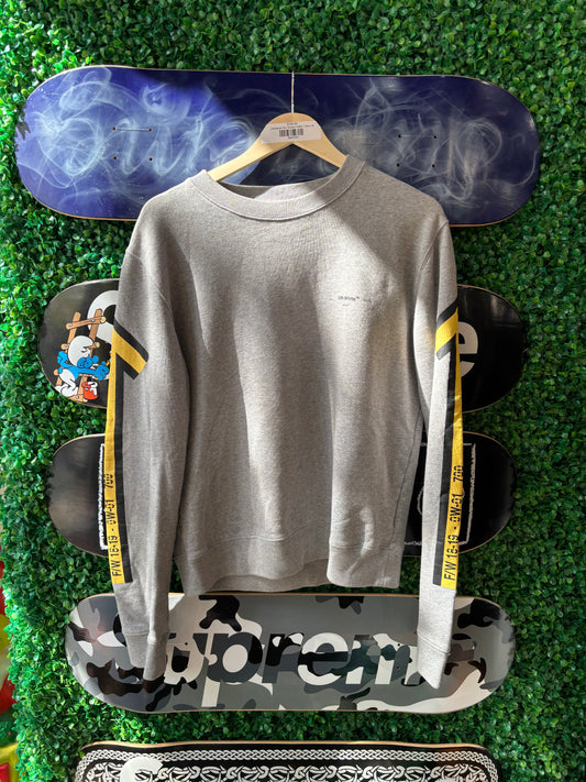 Off-White Arrow Crewneck “Yellow Grey”