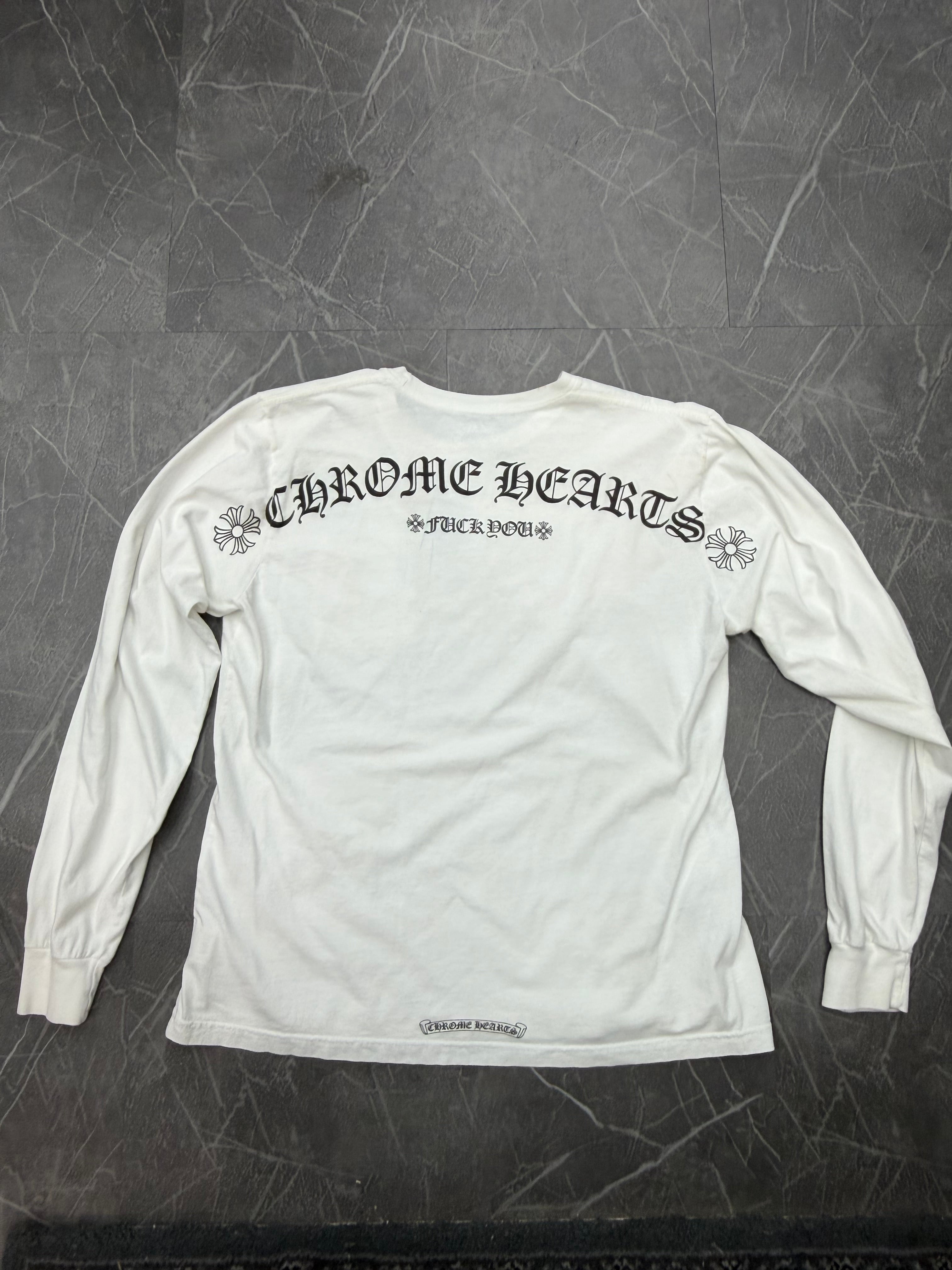 Chrome Hearts Long Sleeve White “Fuck You”