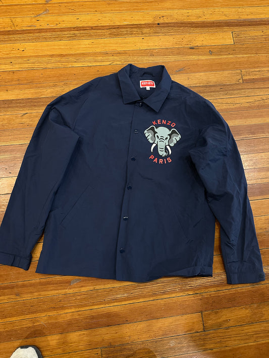 Kenzo Paris HU Elephant Button Up Jacket