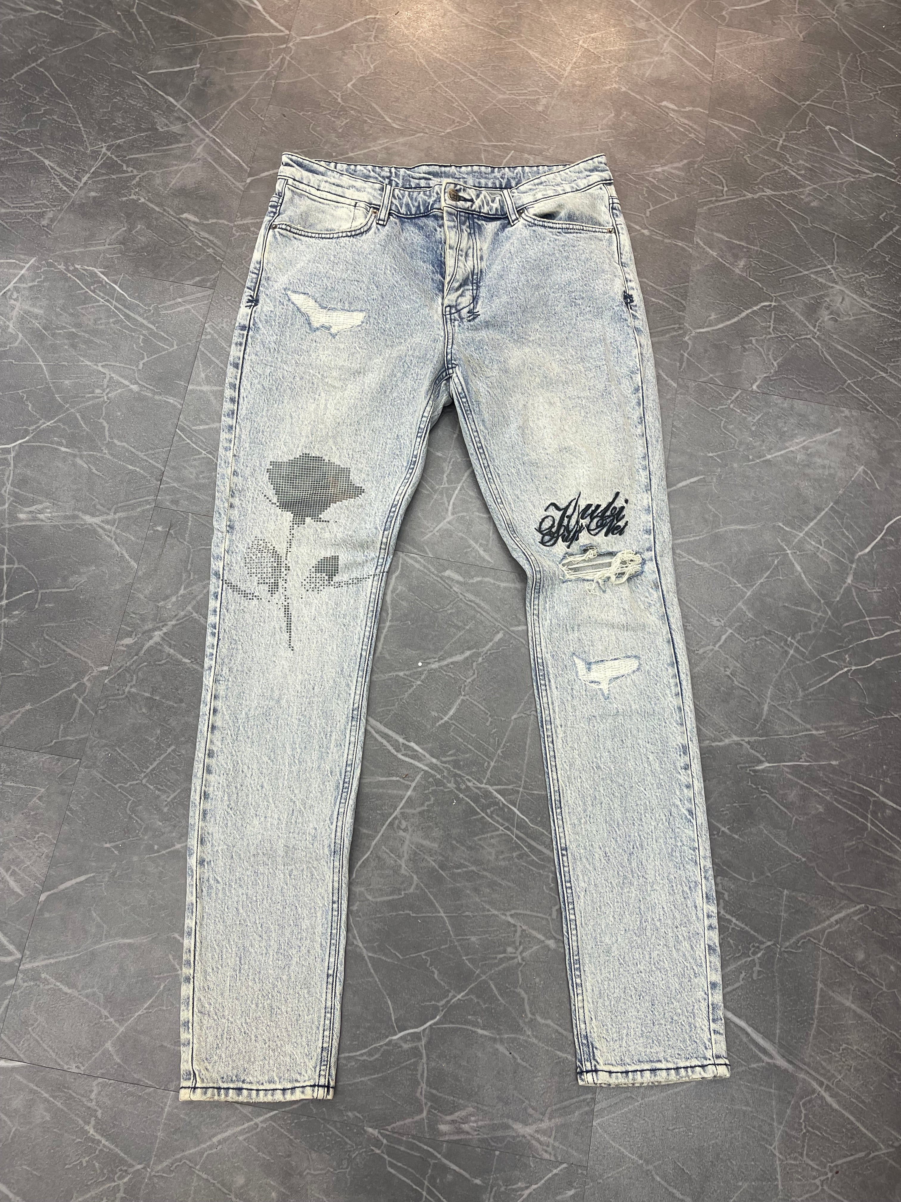Ksubi Jeans Knee Cursive (36)