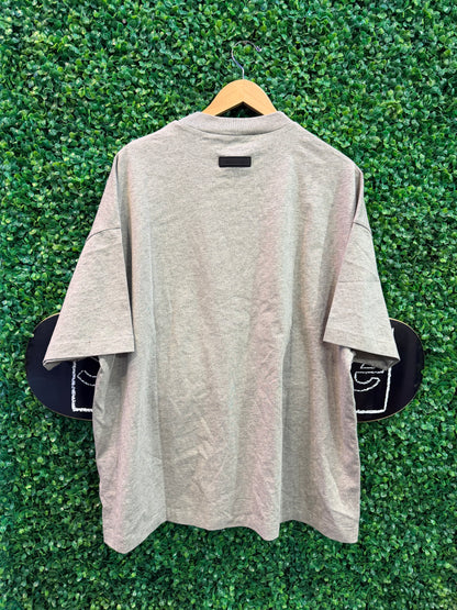 Essentials Tee Front Logo “Dark Grey”