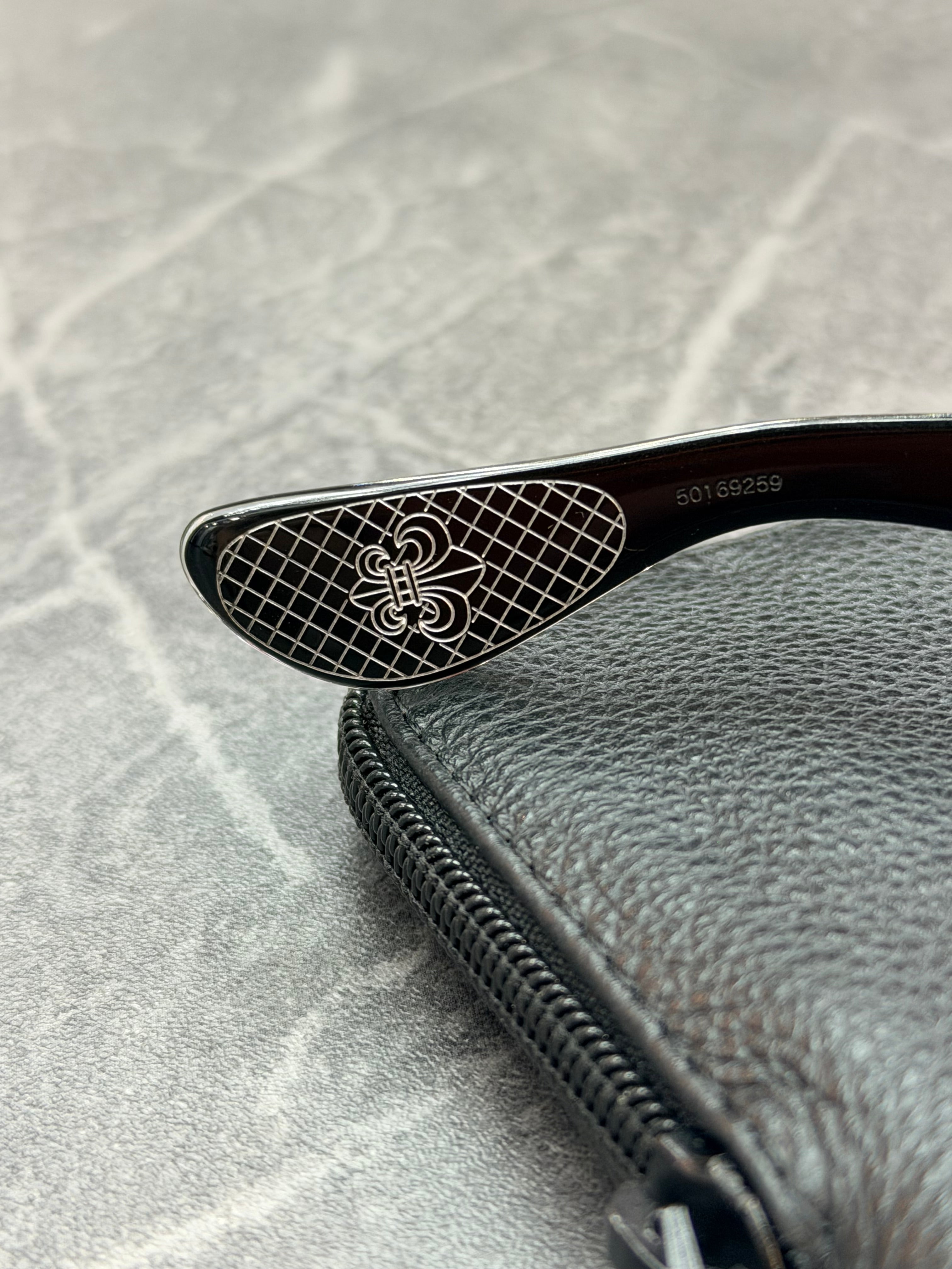 Chrome Hearts Cuntvoluted Black Clear Frame Glasses