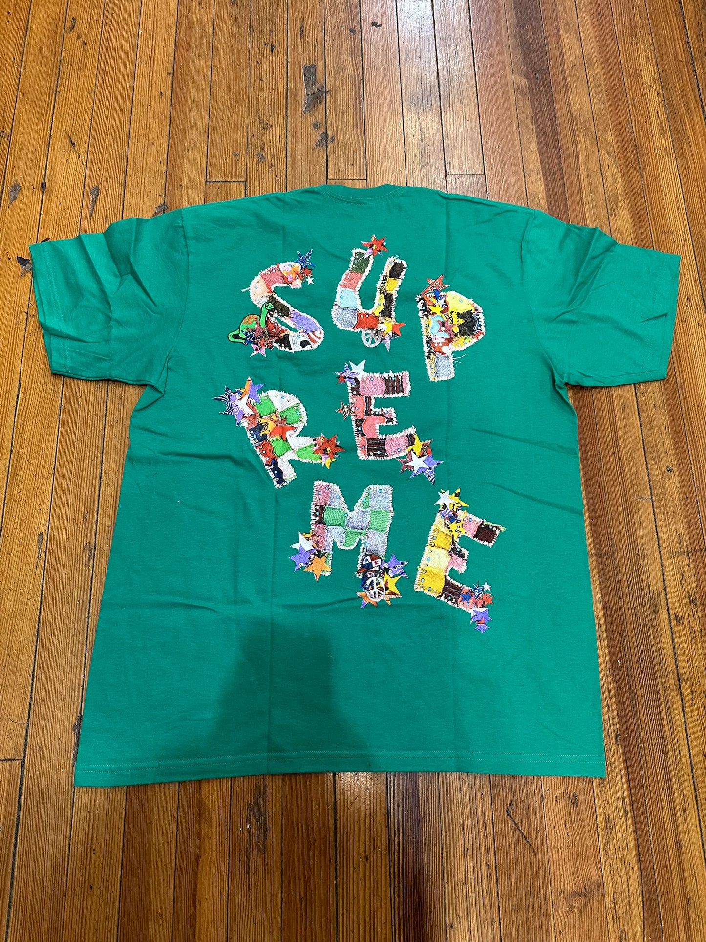 Supreme Green Tee “Patchwork”