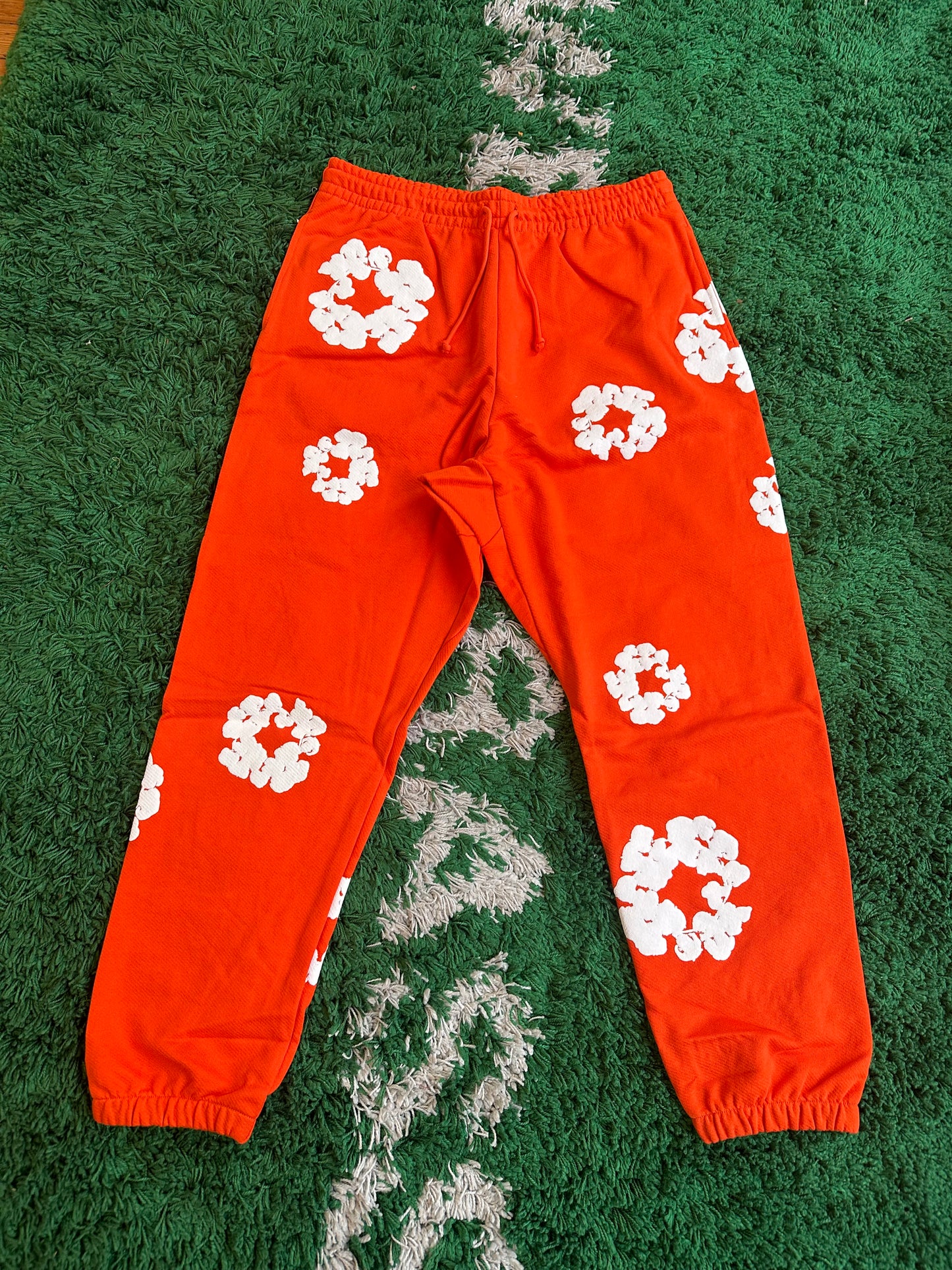 Denim Tears Cotton Wreath Sweatpants “Orange”