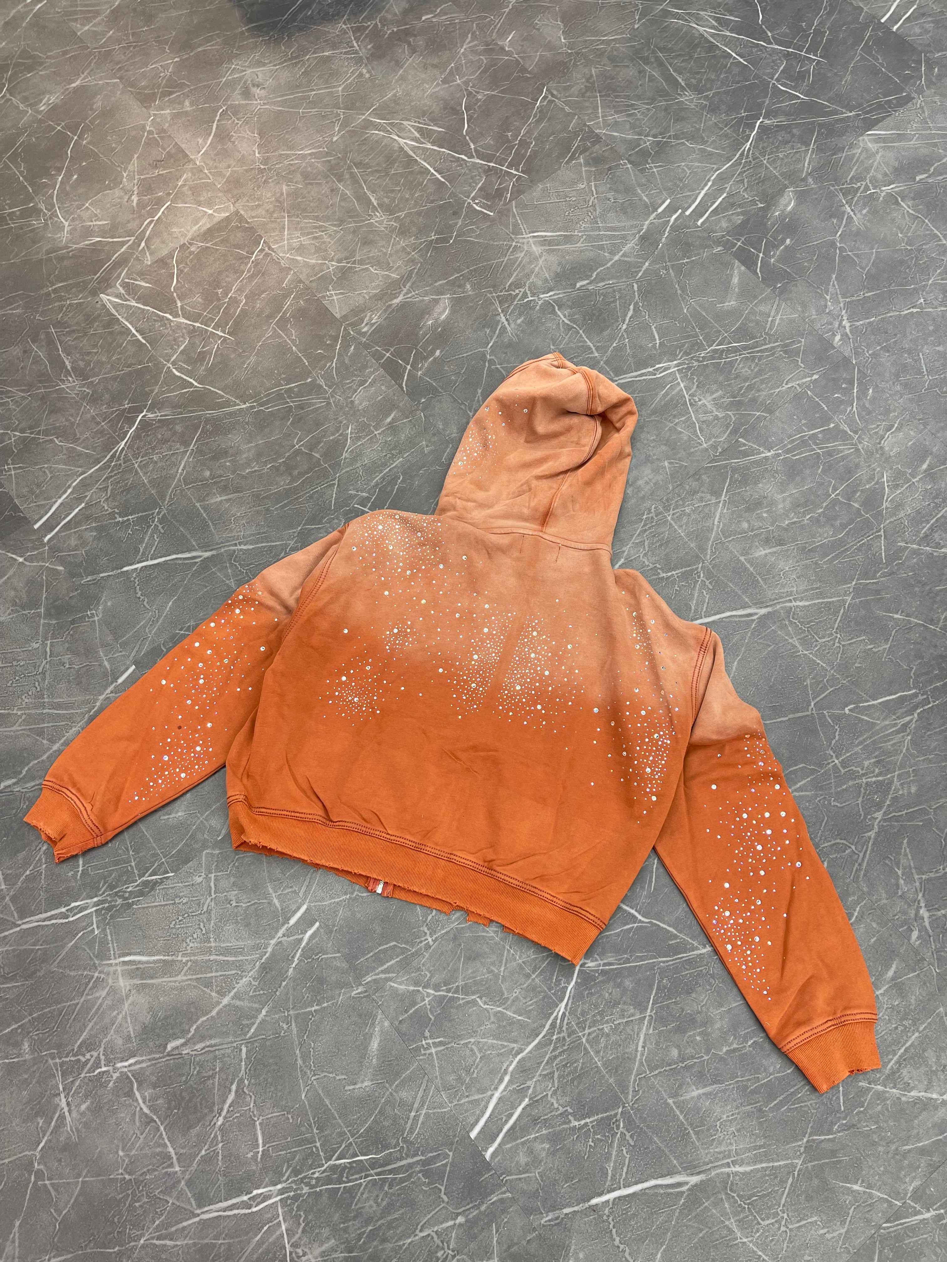 Vale Forever “Classico Zip Up Hoodie Orange”
