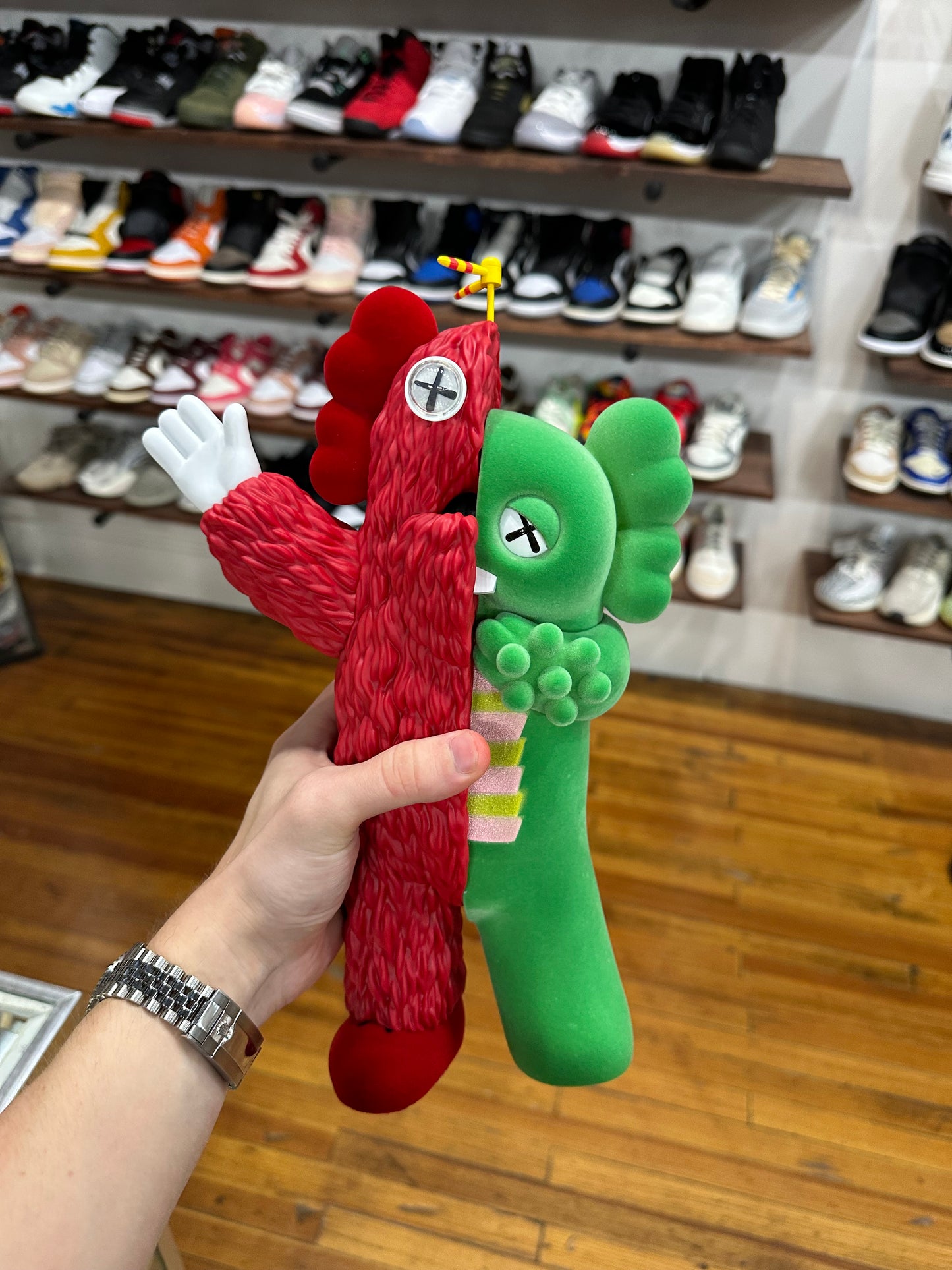 KAWS KACHAMUKKU Vinyl Figure “Red Green”