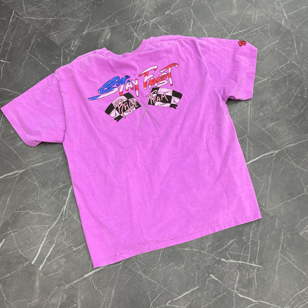 Matty Boy Anti Promo Stay Fast Tee Purple - Image 2