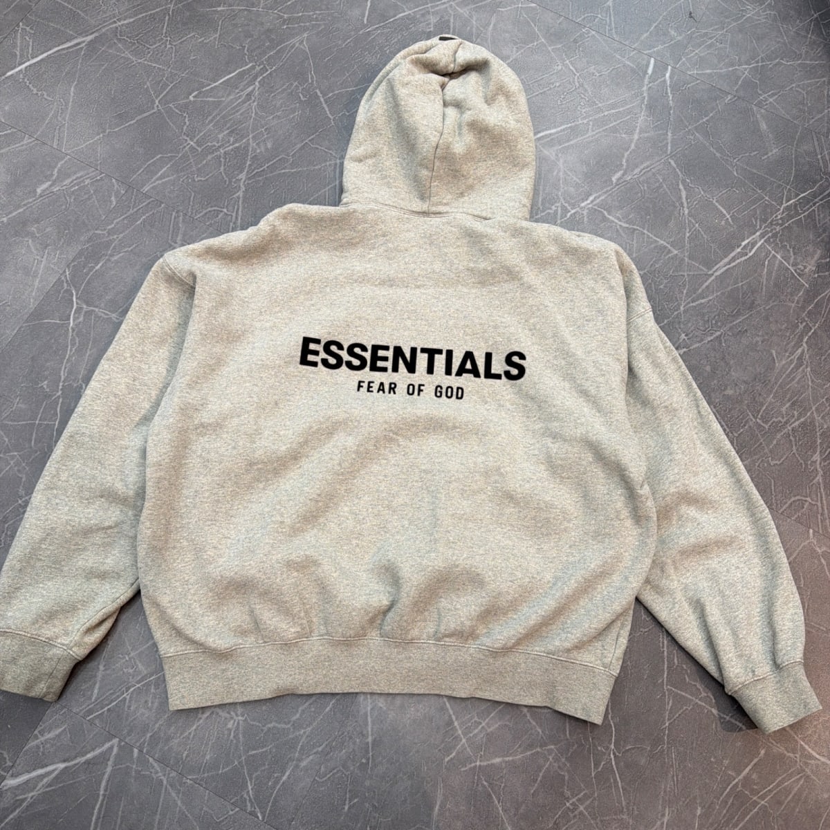 Fear of God Essentials Hoodie 'Dark Oatmeal' - Image 2