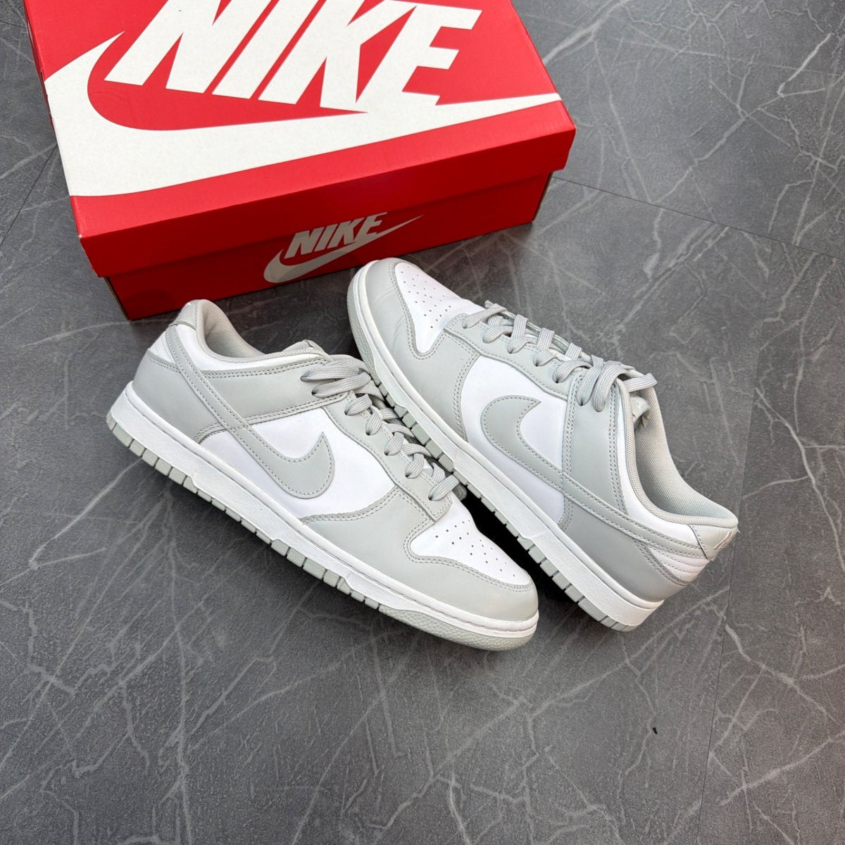 Nike Dunk Low Grey Fog (Size 11.5) (Lightly Worn)