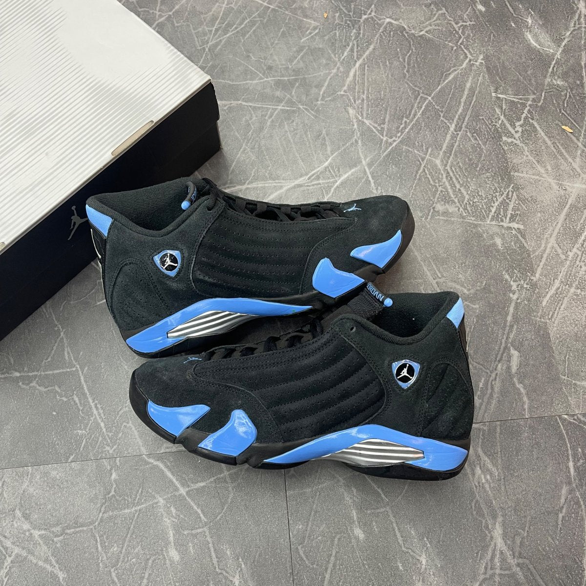 Jordan 14 Retro Black University Blue (2026) (Size 11) (Lightly Worn)