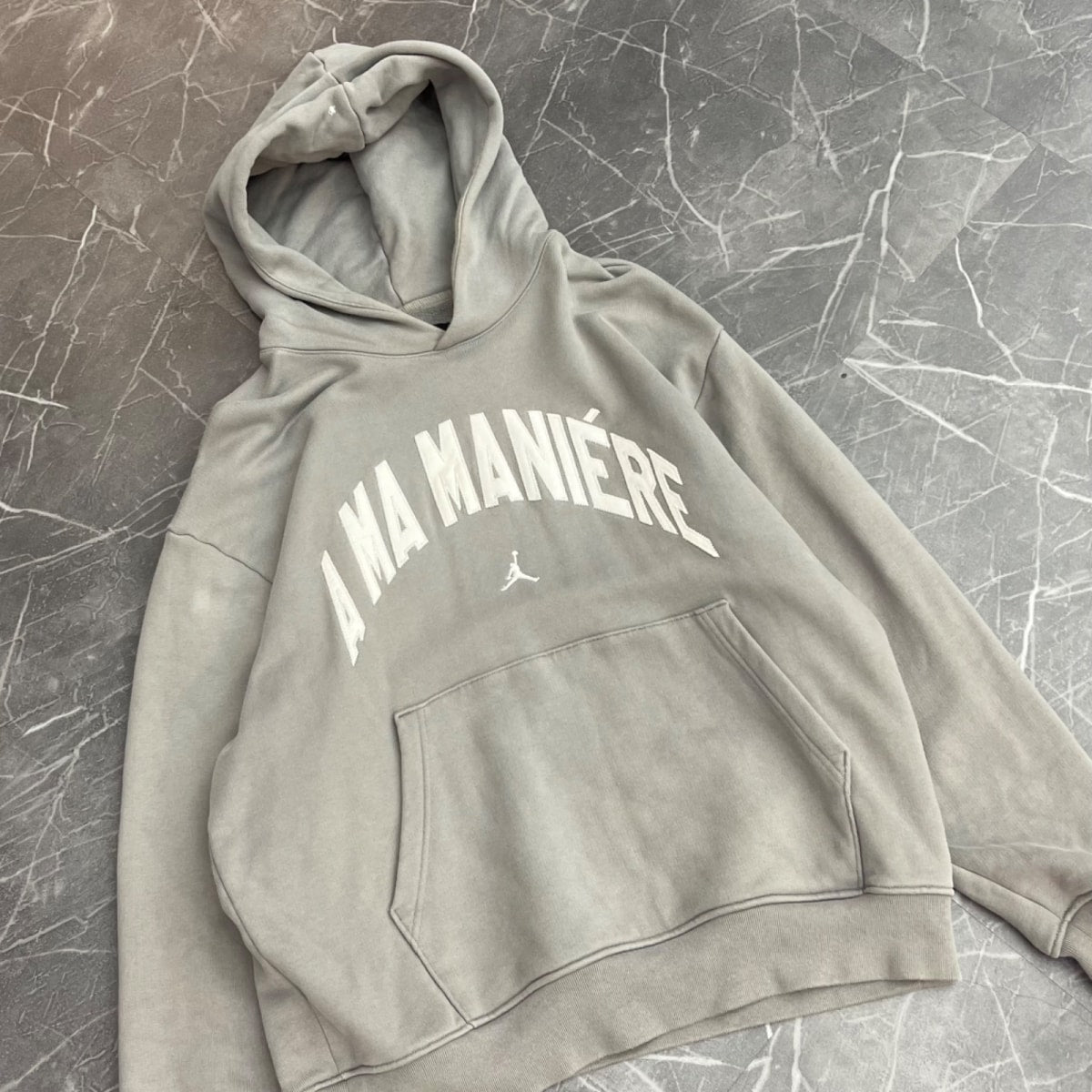 Jordan x A Ma Maniere Hoodie Flat Pewter - Image 2