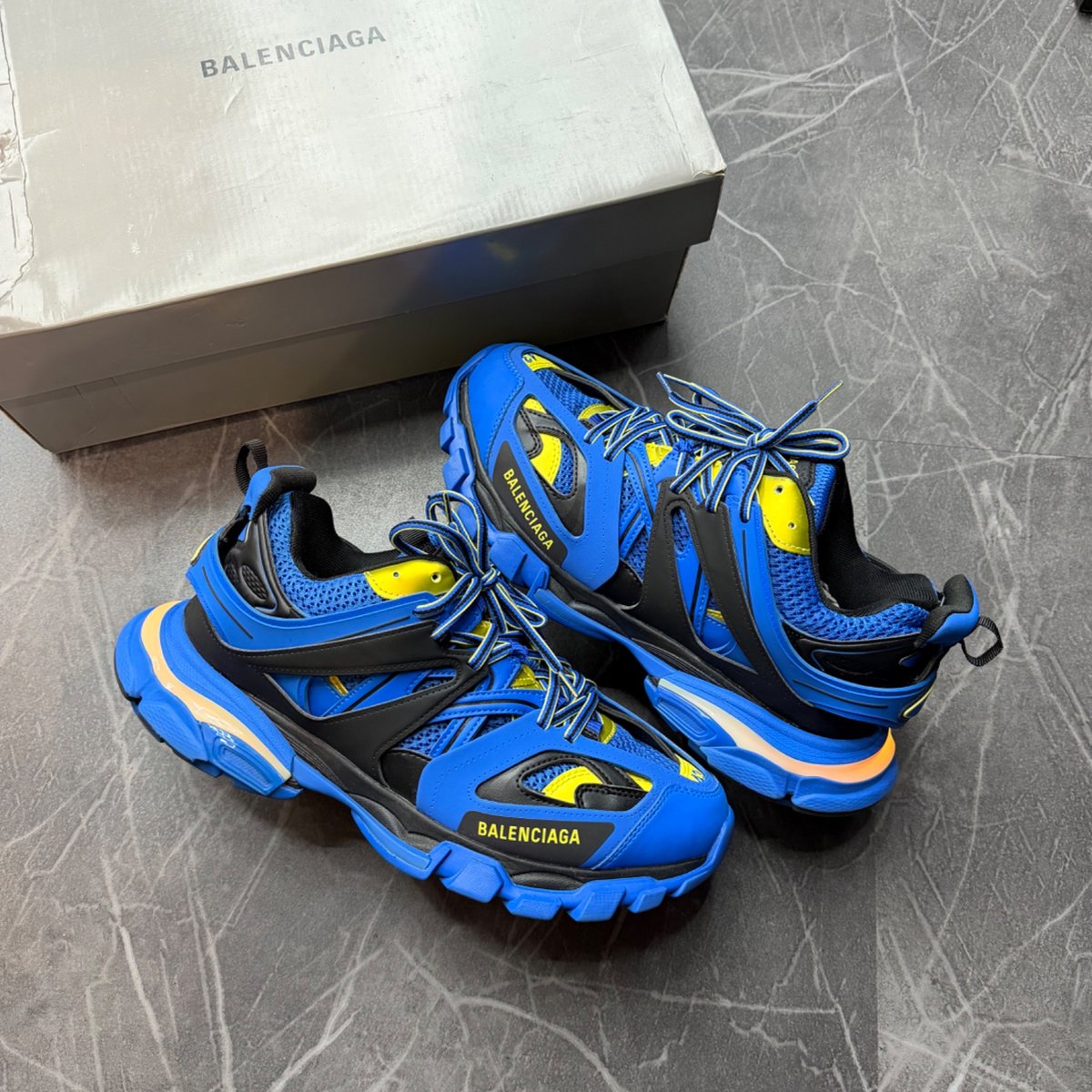 Balenciaga Track LED Blue Yellow Black - front