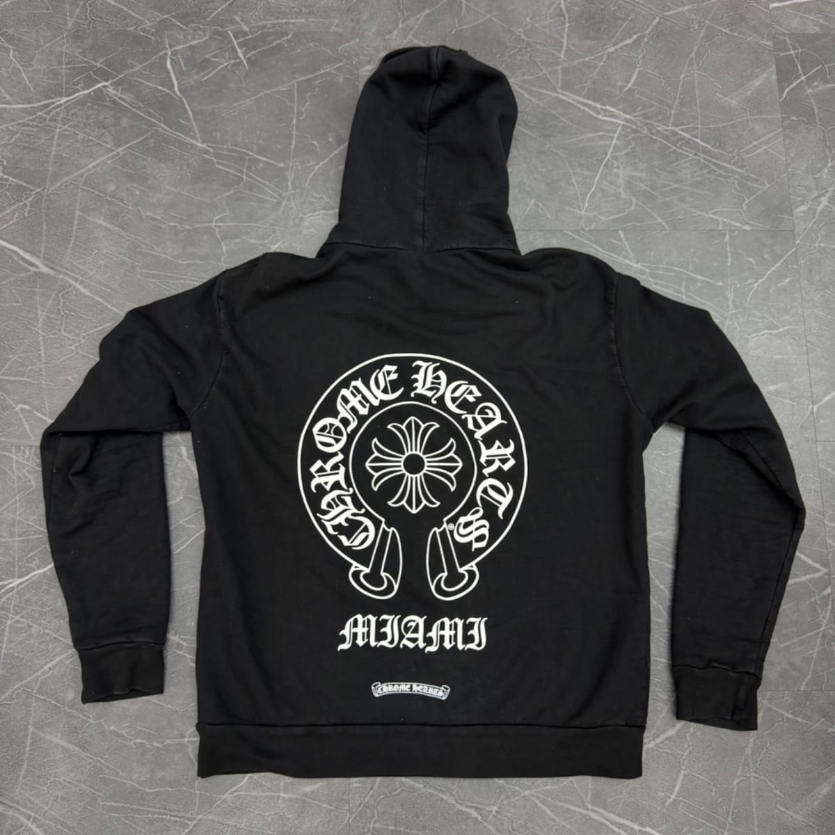 Chrome Hearts Miami Exclusive Zip Up Hoodie Black - Image 2