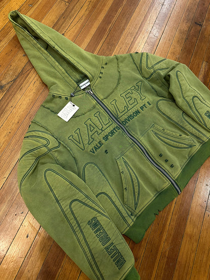 Vale Forever “Armor” Olive Zip Up