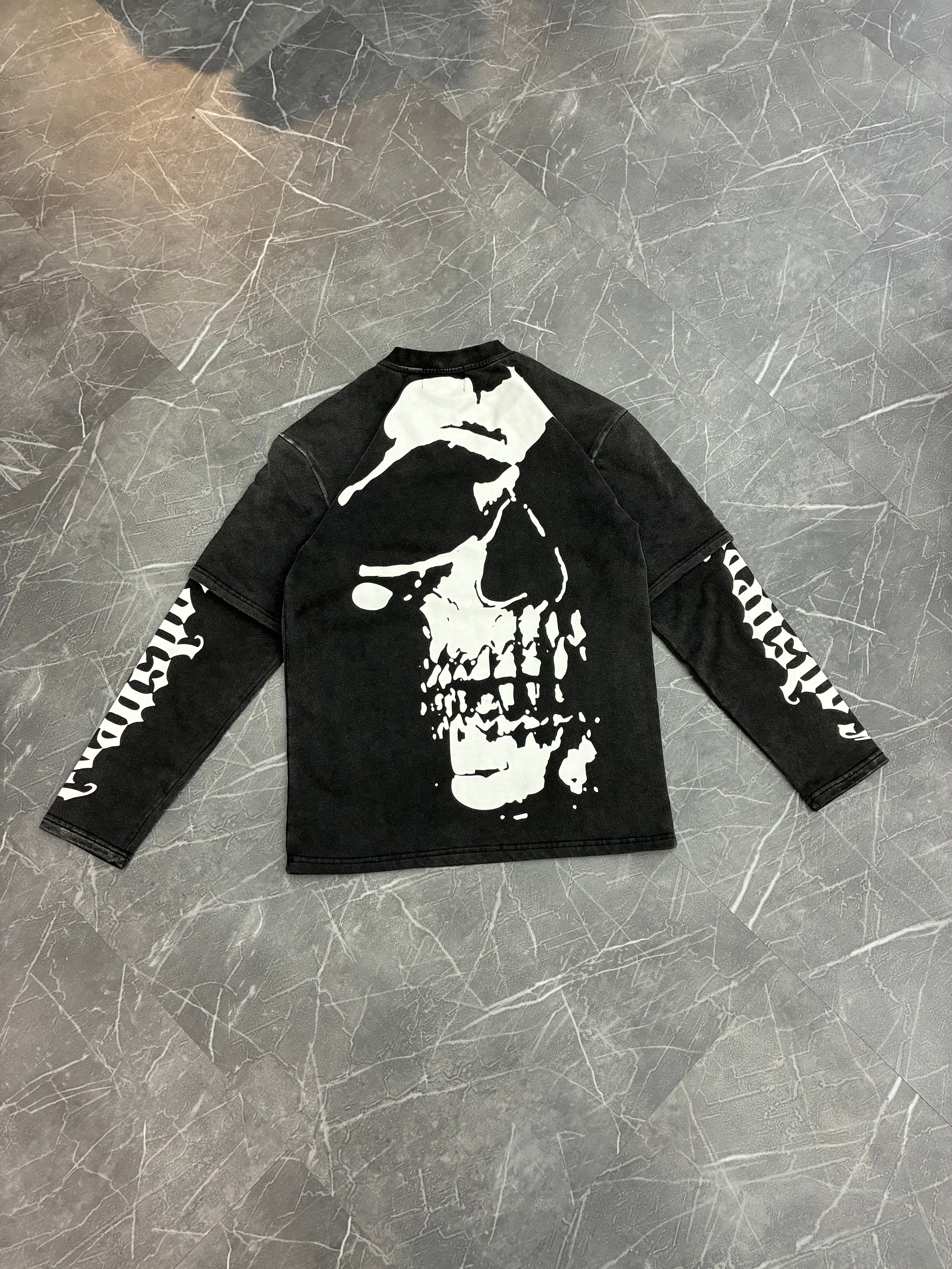 Godspeed Back Skull Long Sleeve “Black”