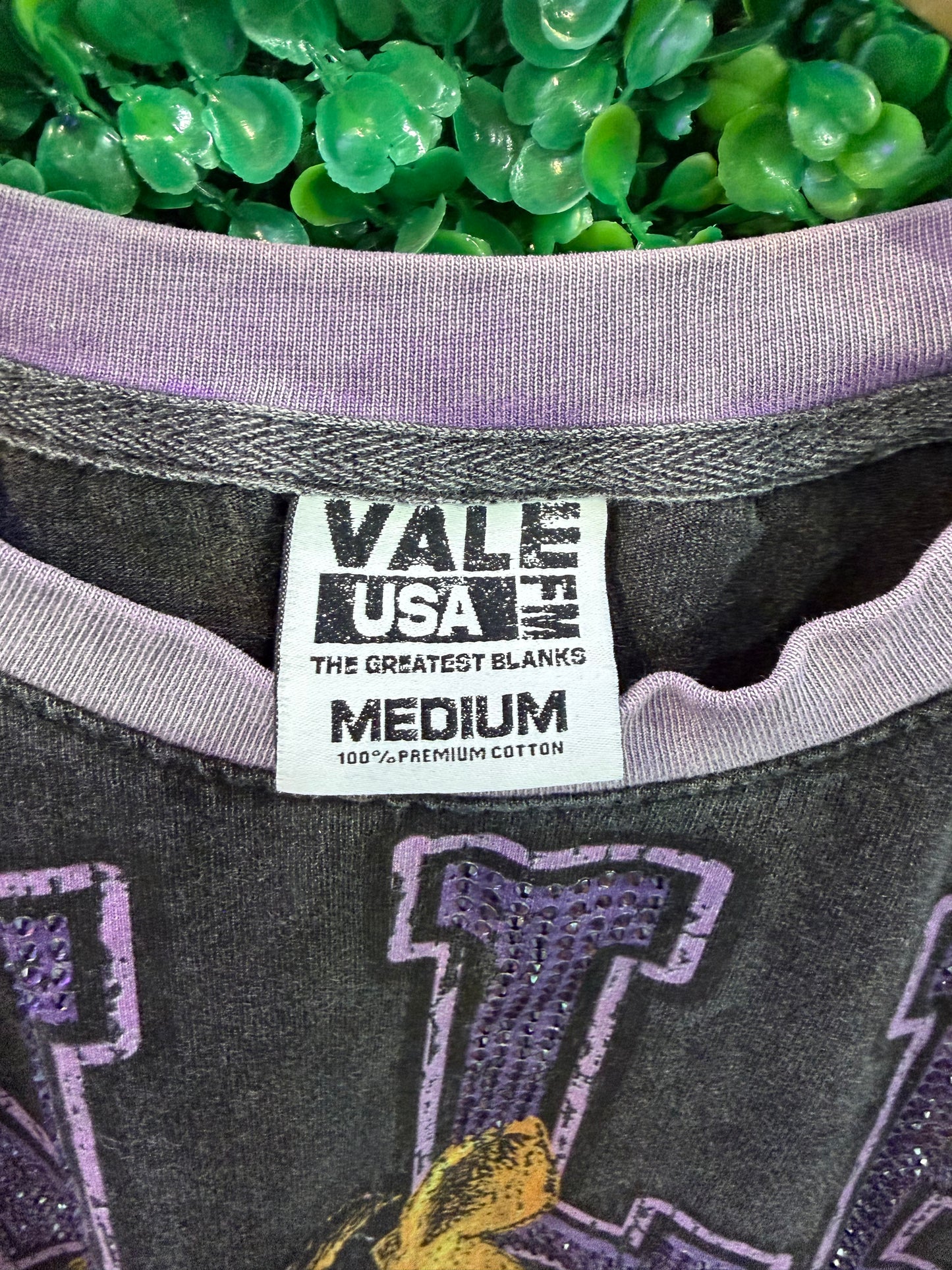 Vale Purple Rays Bling Tee “Black”