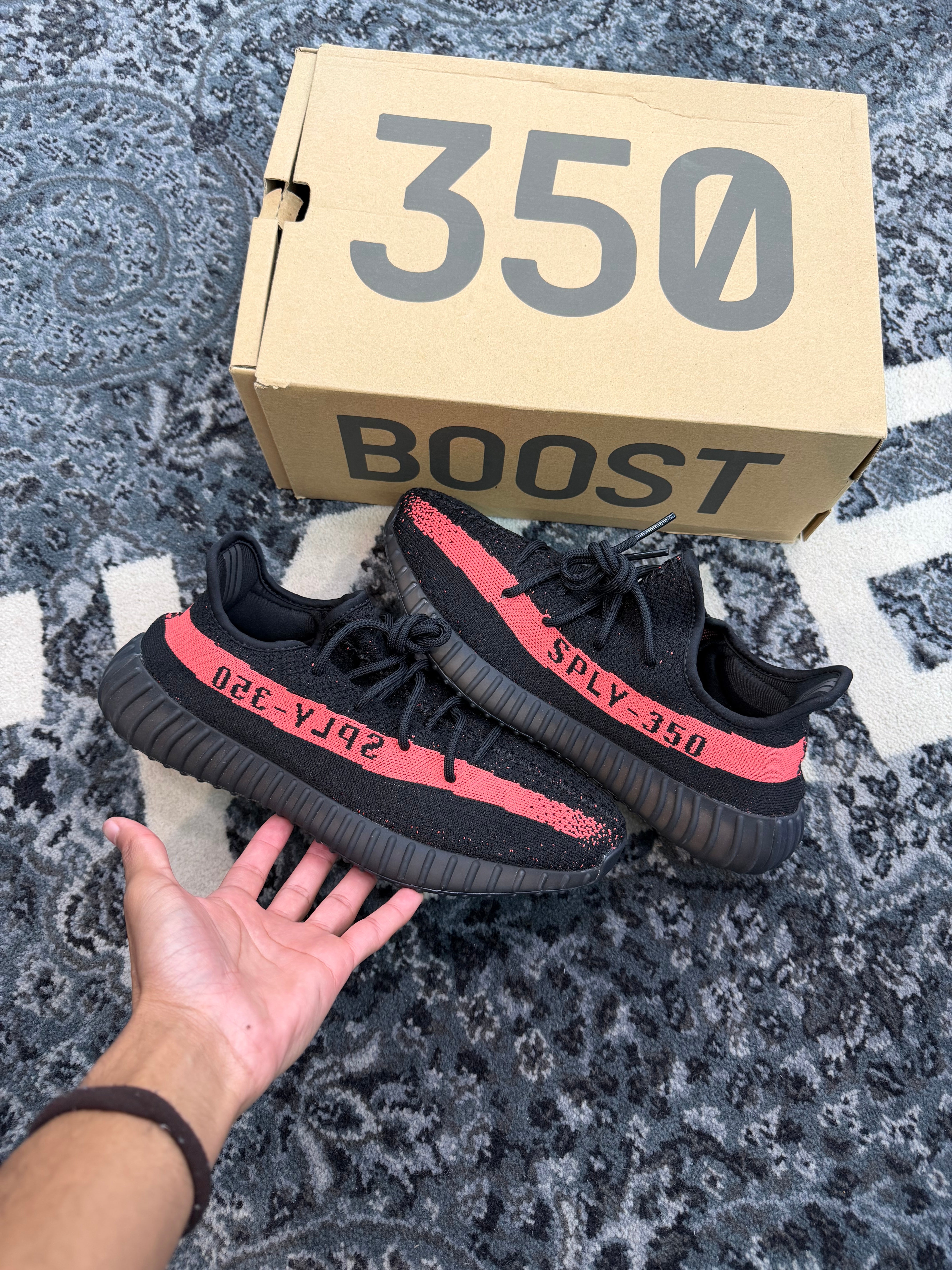 Yeezy 350 “Core Black Red”