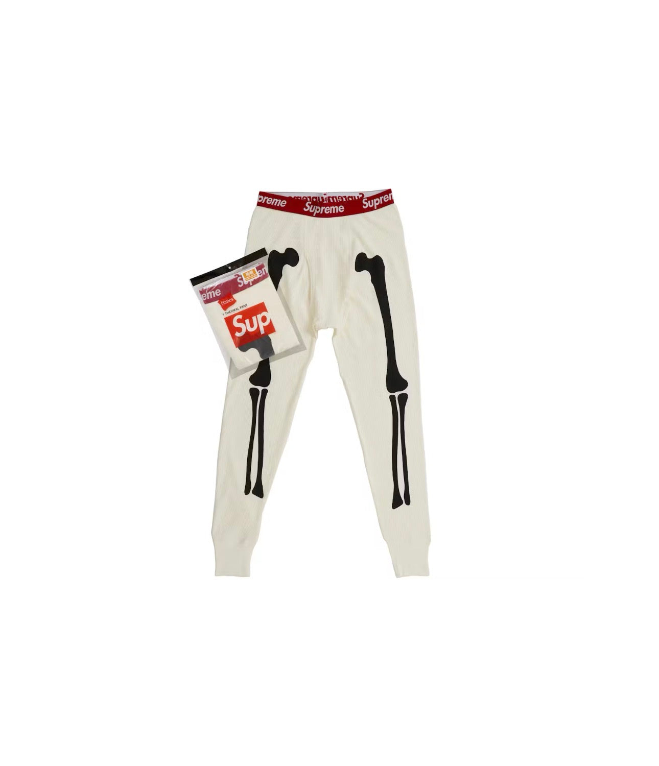Supreme Hanes Thermal Pants Bone