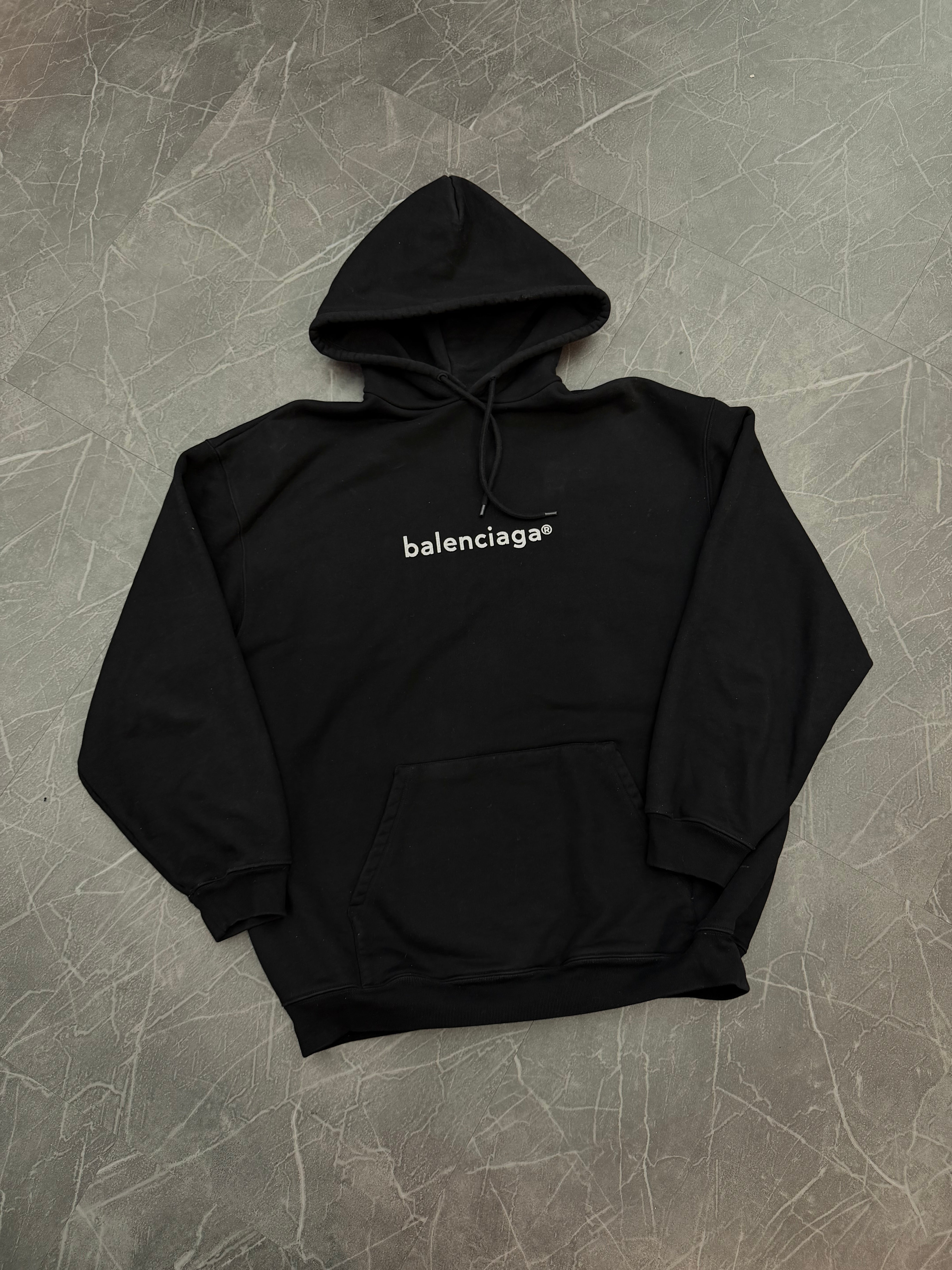 Balenciaga Copyright Hoodie Black