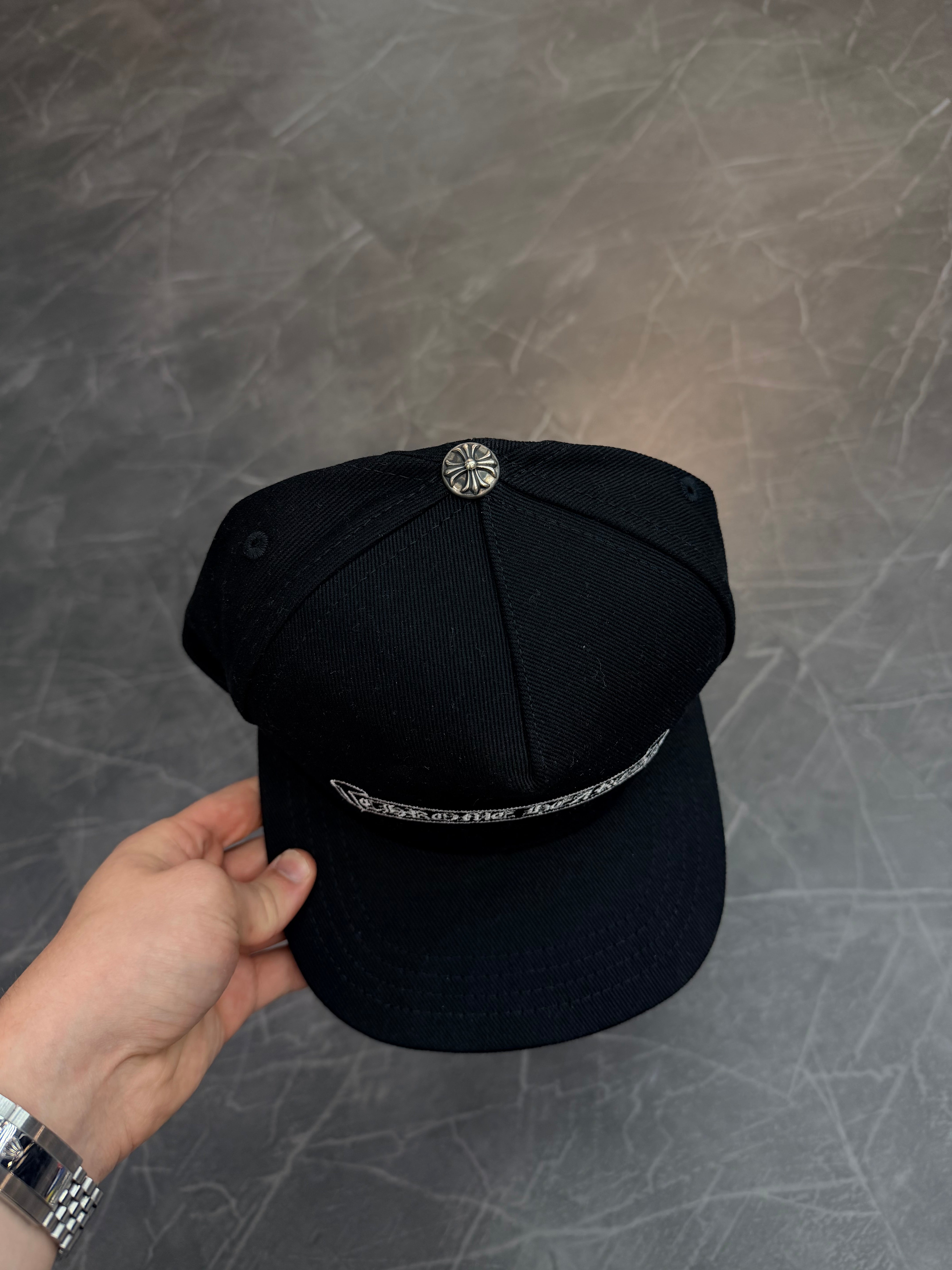 Chrome Hearts Scroll Logo Baseball Hat