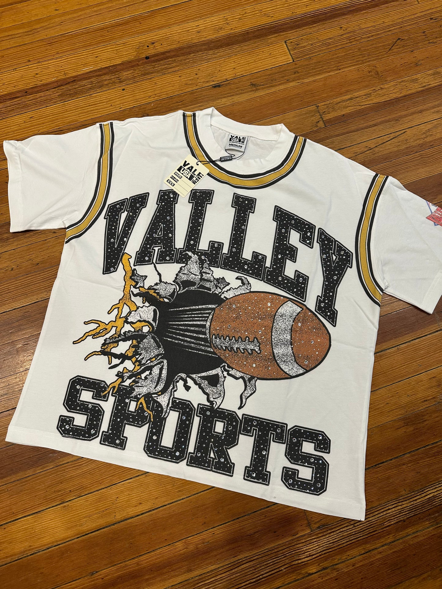 Vale Football Bling Tee “White”