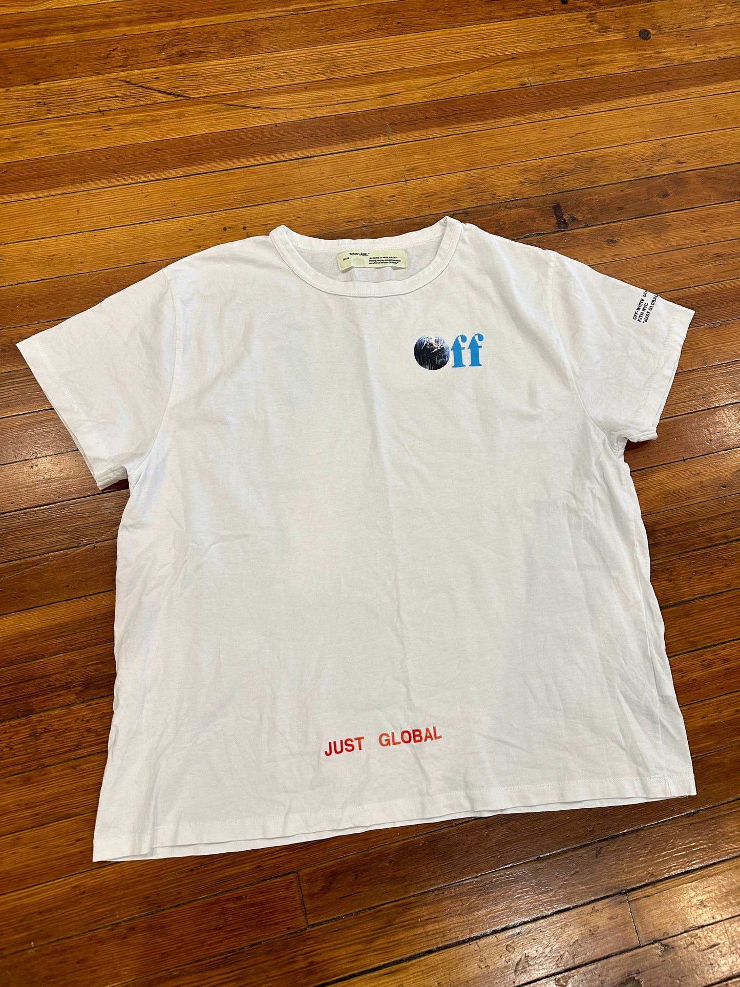 Off-White x Kith Tee “Global”