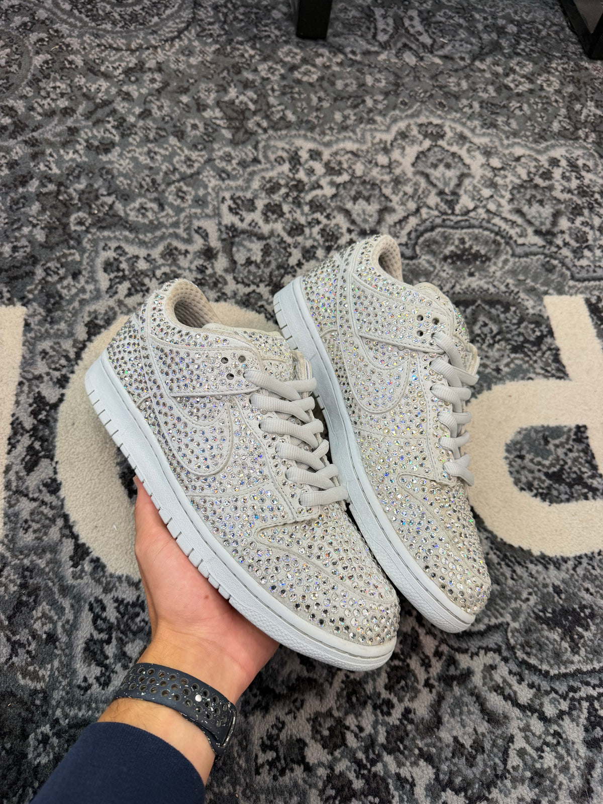 Nike Dunk Low SB x CPFM Swarovski “Platinum”