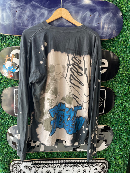 Travis Scott + Kaws Fragment L/S Tee “Multi Grey”