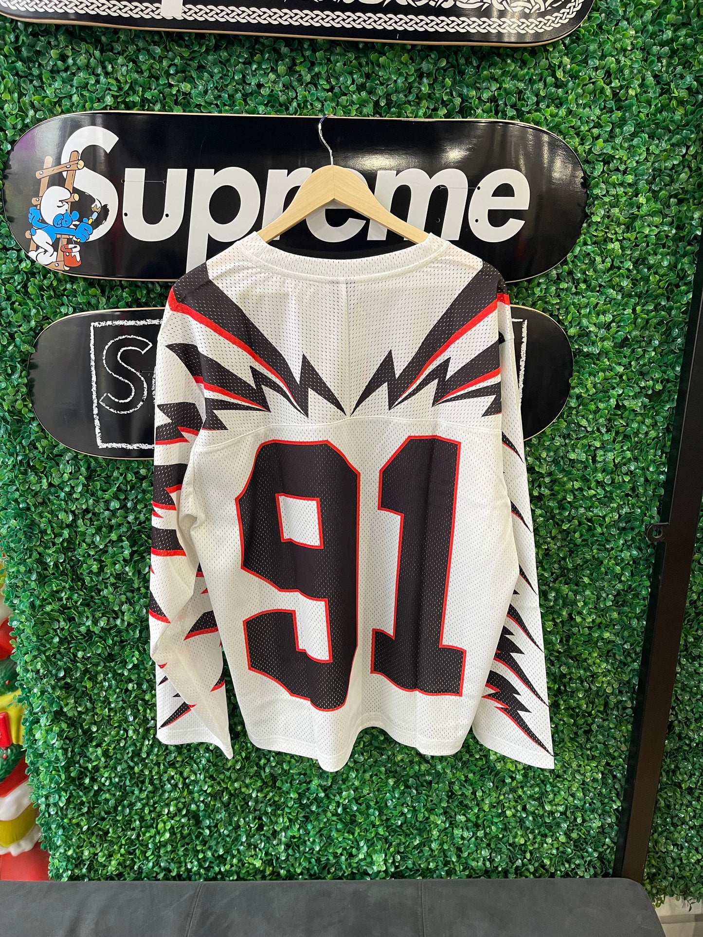 Eric Emanuel Mesh Jersey White Black