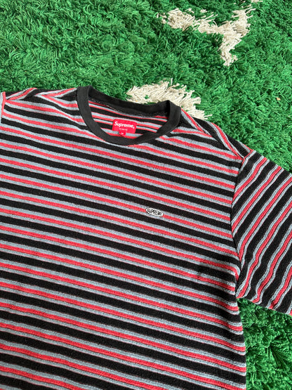 Supreme Red Blue Black Line Tee