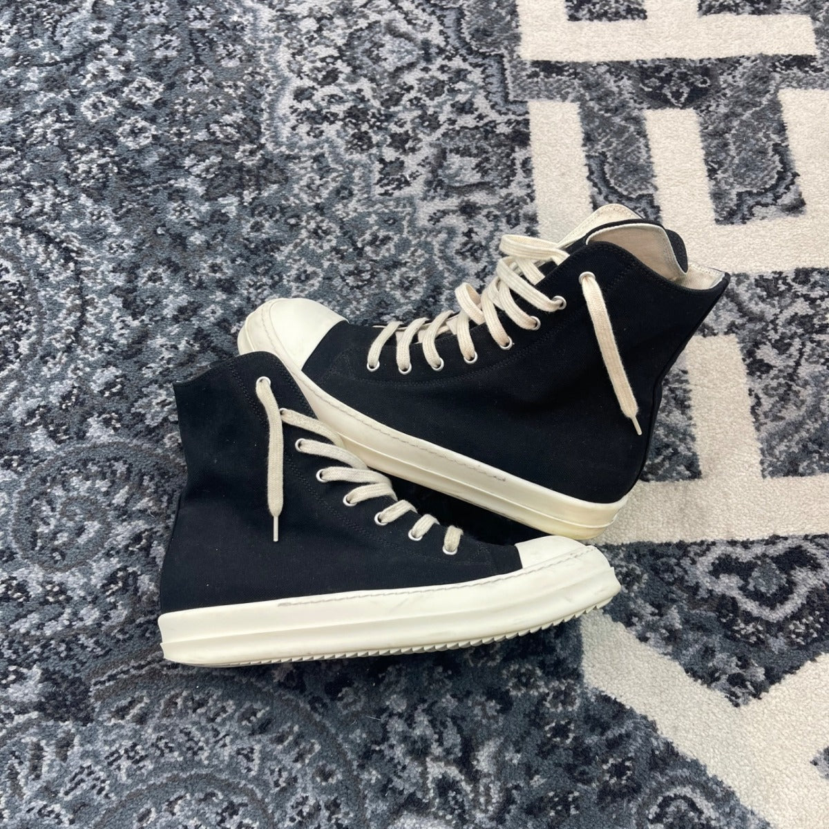 Rick Owens Hollywood DRKSHDW High 'Black Milk' - Image 1