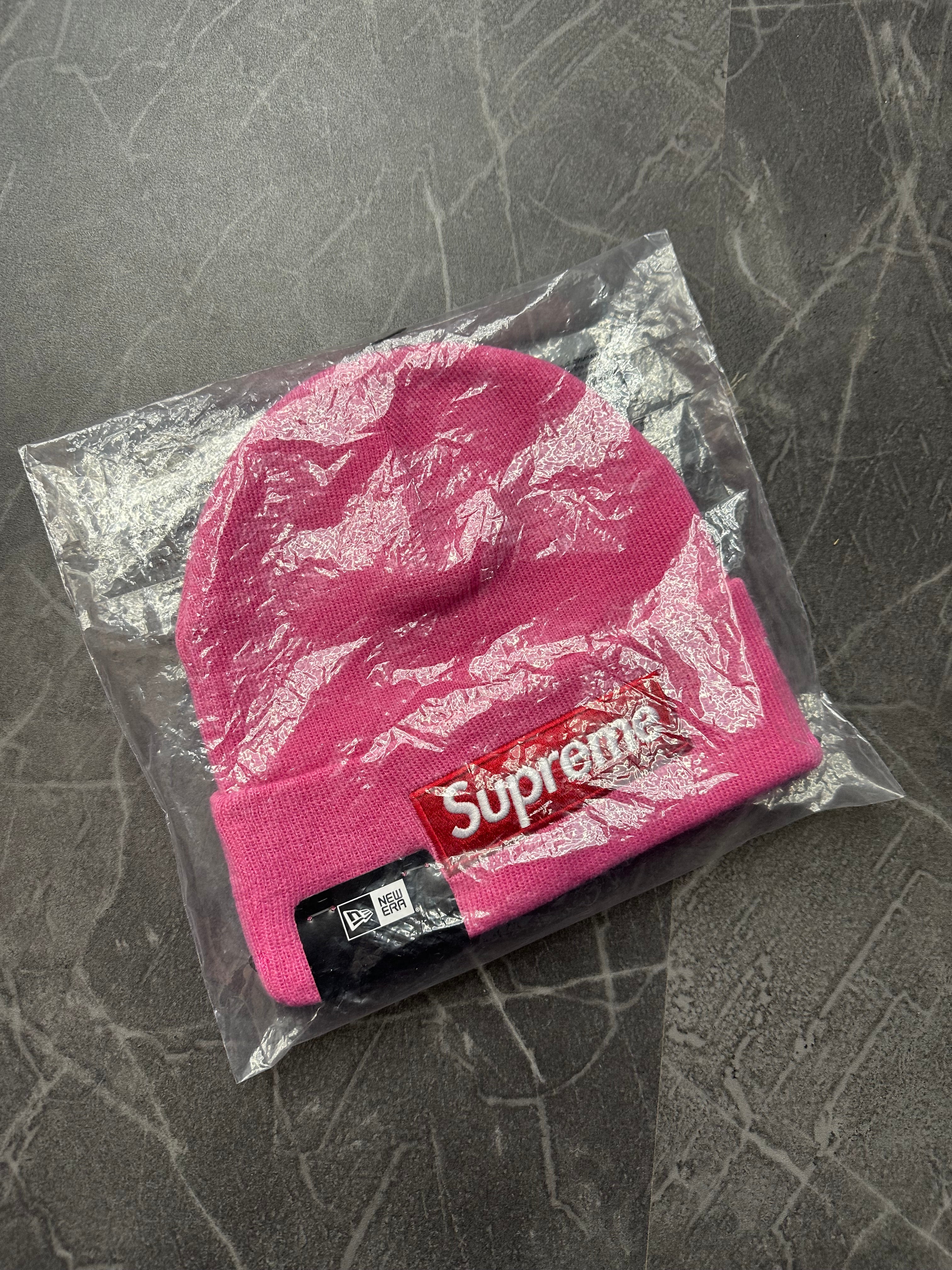 Supreme Beanie Box Logo Magenta