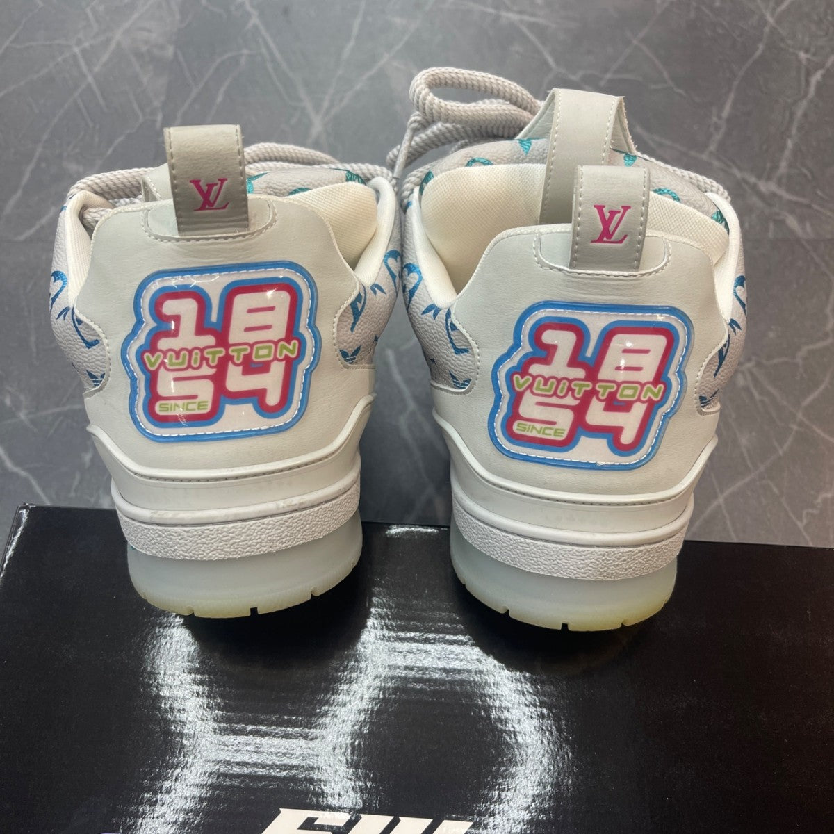 Louis Vuitton LV Skate Sneaker Gray Gradient Monogram - Image 2