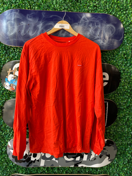 Supreme Small Box Logo L/S Tee “Orange”