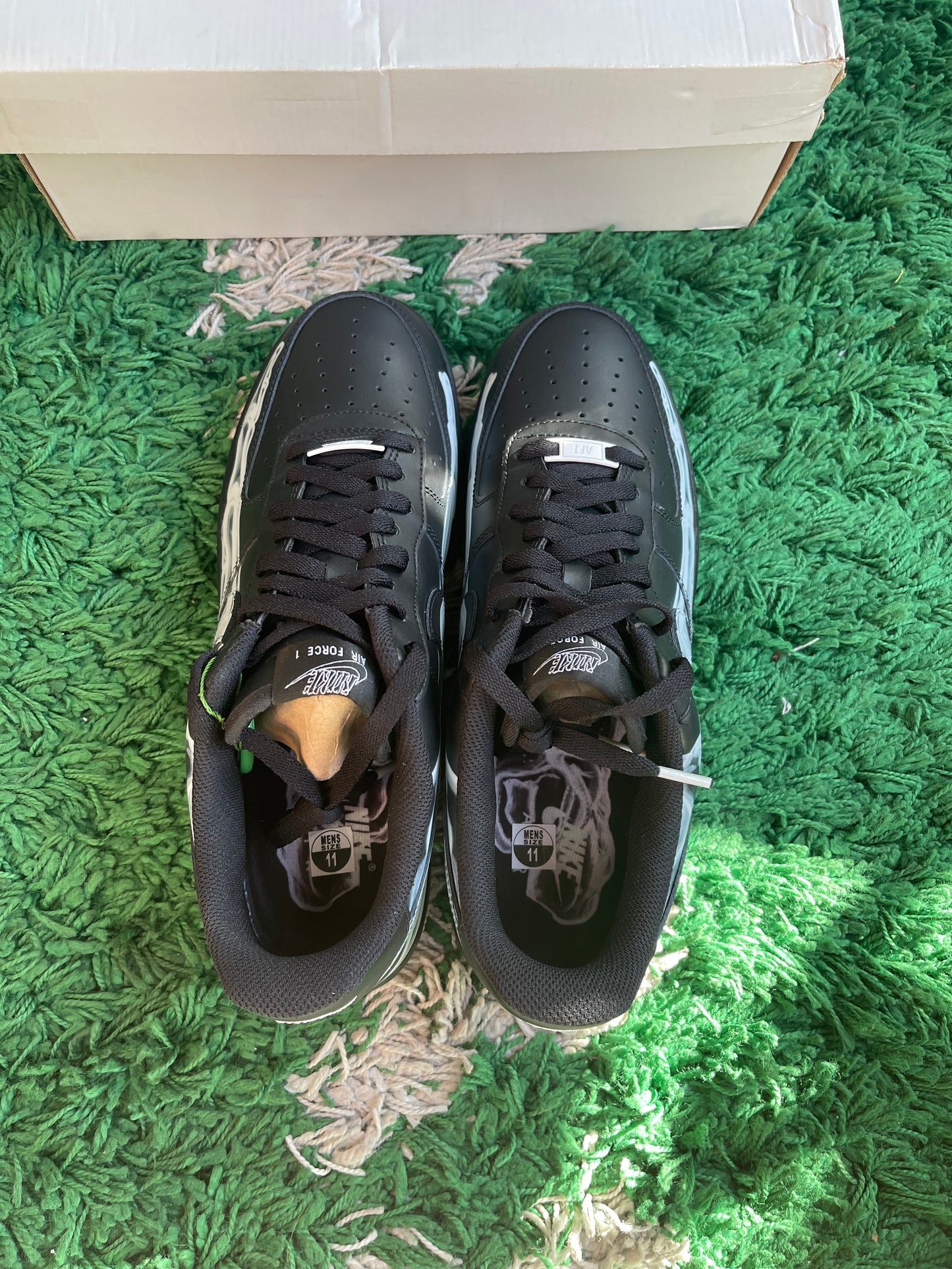 Nike Air Force 1 Low “Black Skeleton Halloween”