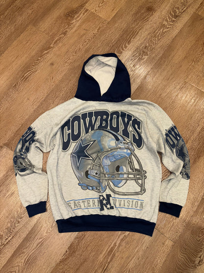 90s Dallas Cowboys AOP Hoodie (M)