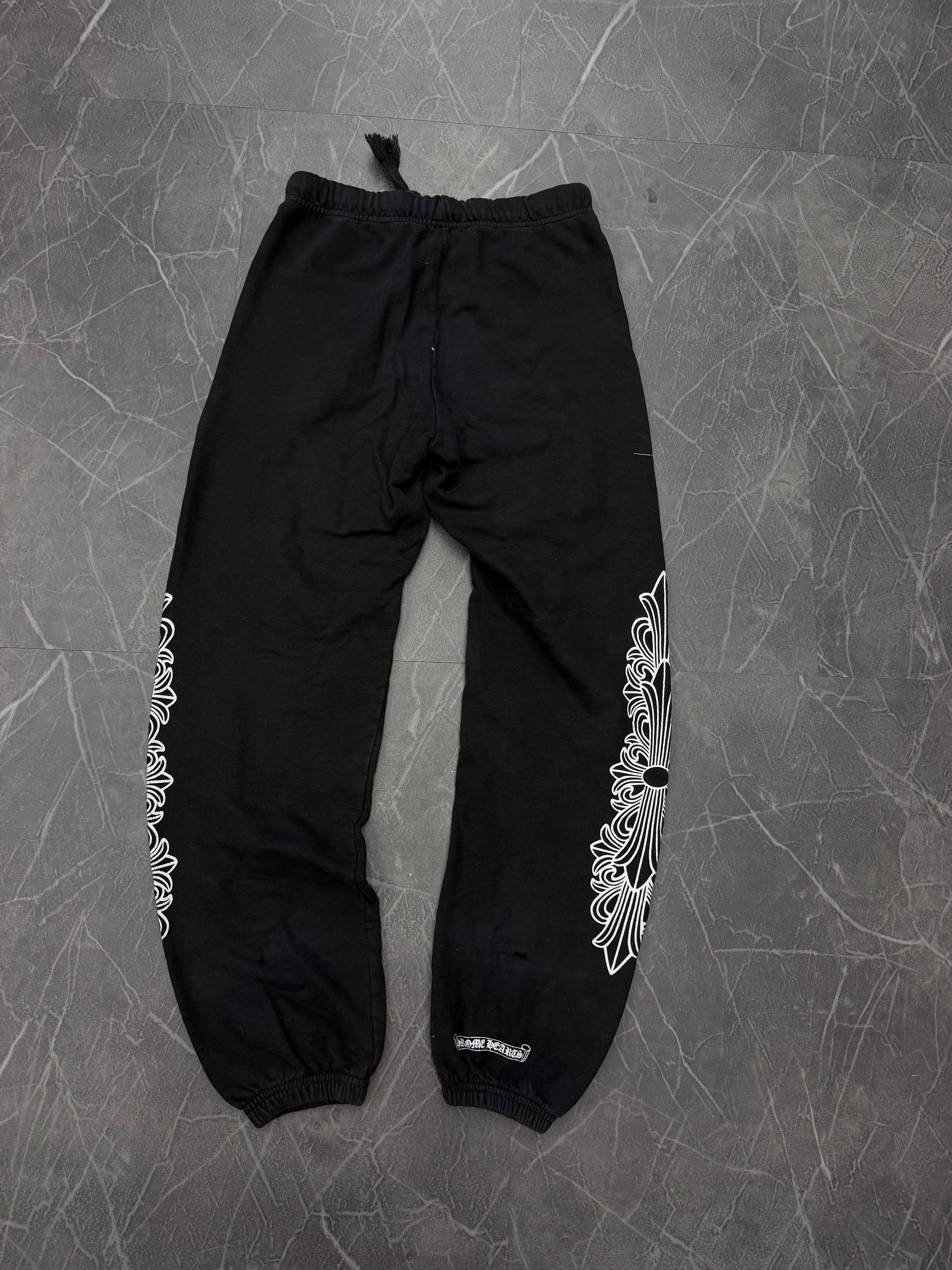 Chrome Hearts Floral Horseshoe Sweatpants “Black”