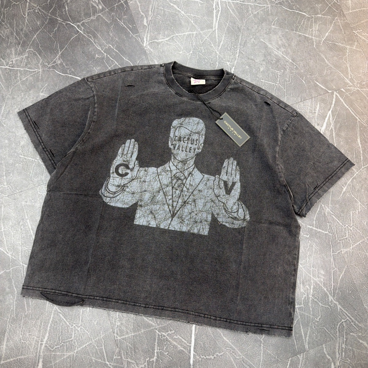 Cactus Valley Censor Tee Black