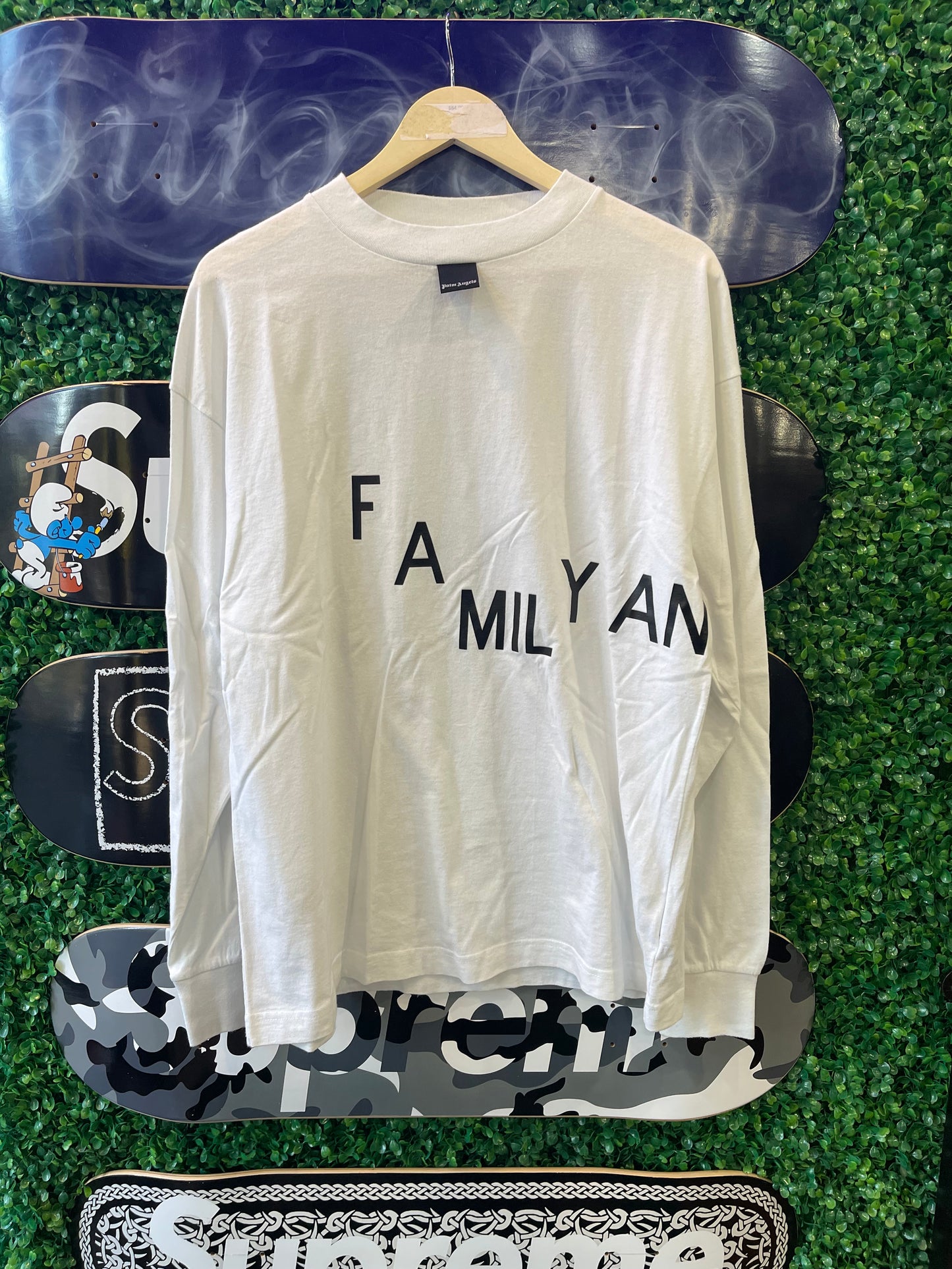 Palm Angels Long Sleeve Friends And Family “White”