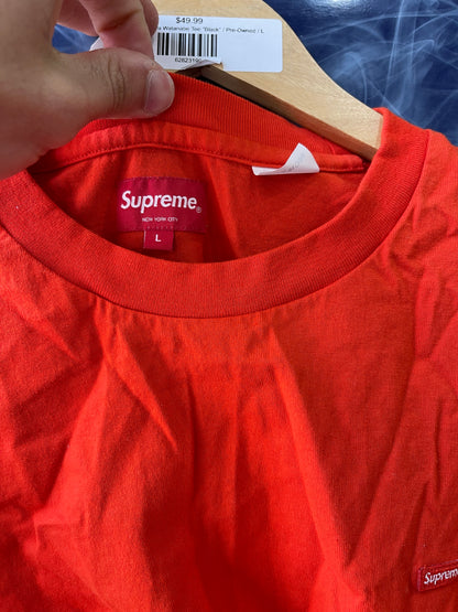 Supreme Small Box Logo L/S Tee “Orange”
