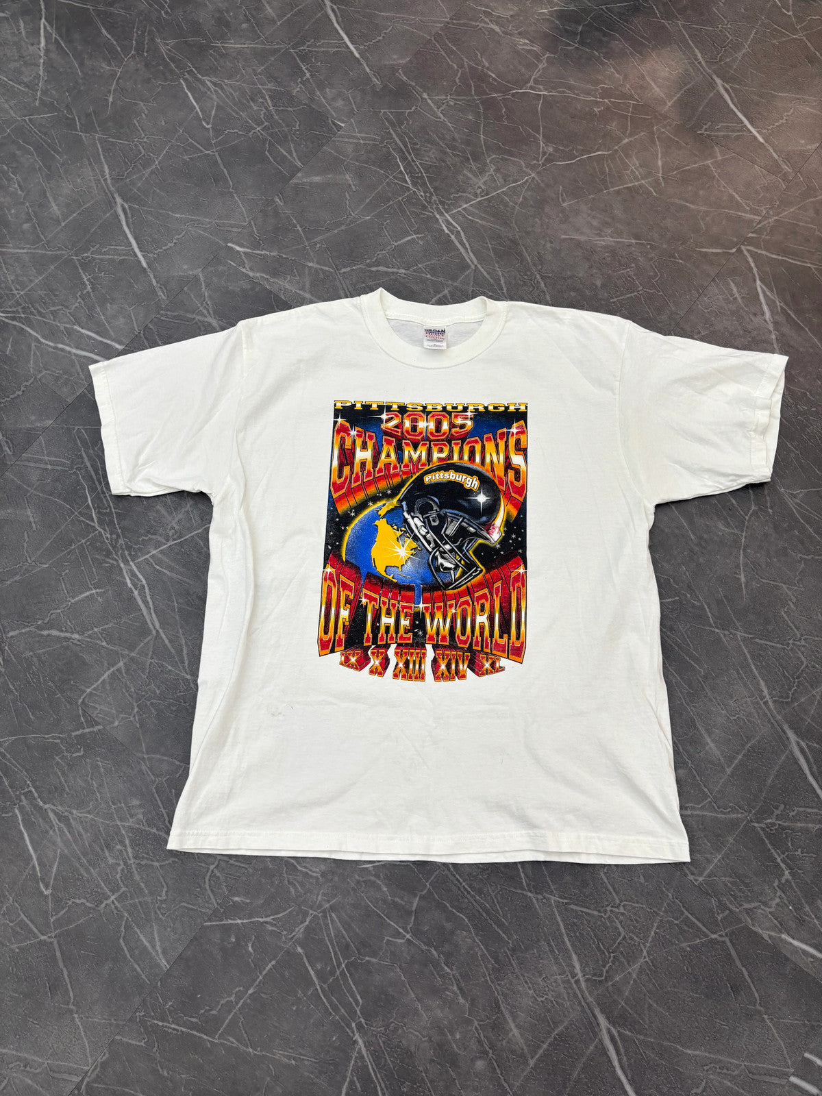 2005 Pitsburgh Steelers Super Bowl Champions Tee (XL)