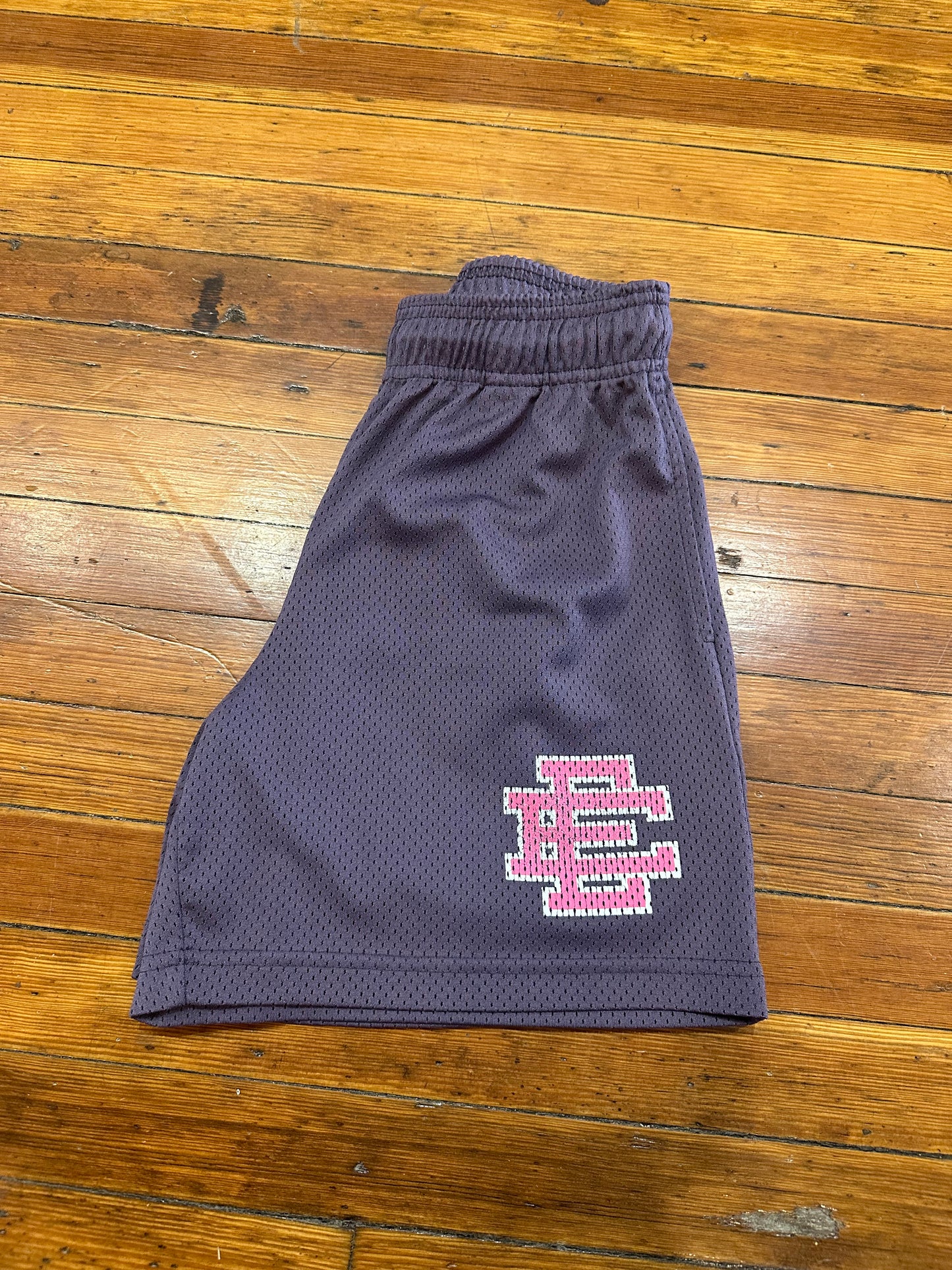 Eric Emanuel Shorts “Purple / Pink Logo”