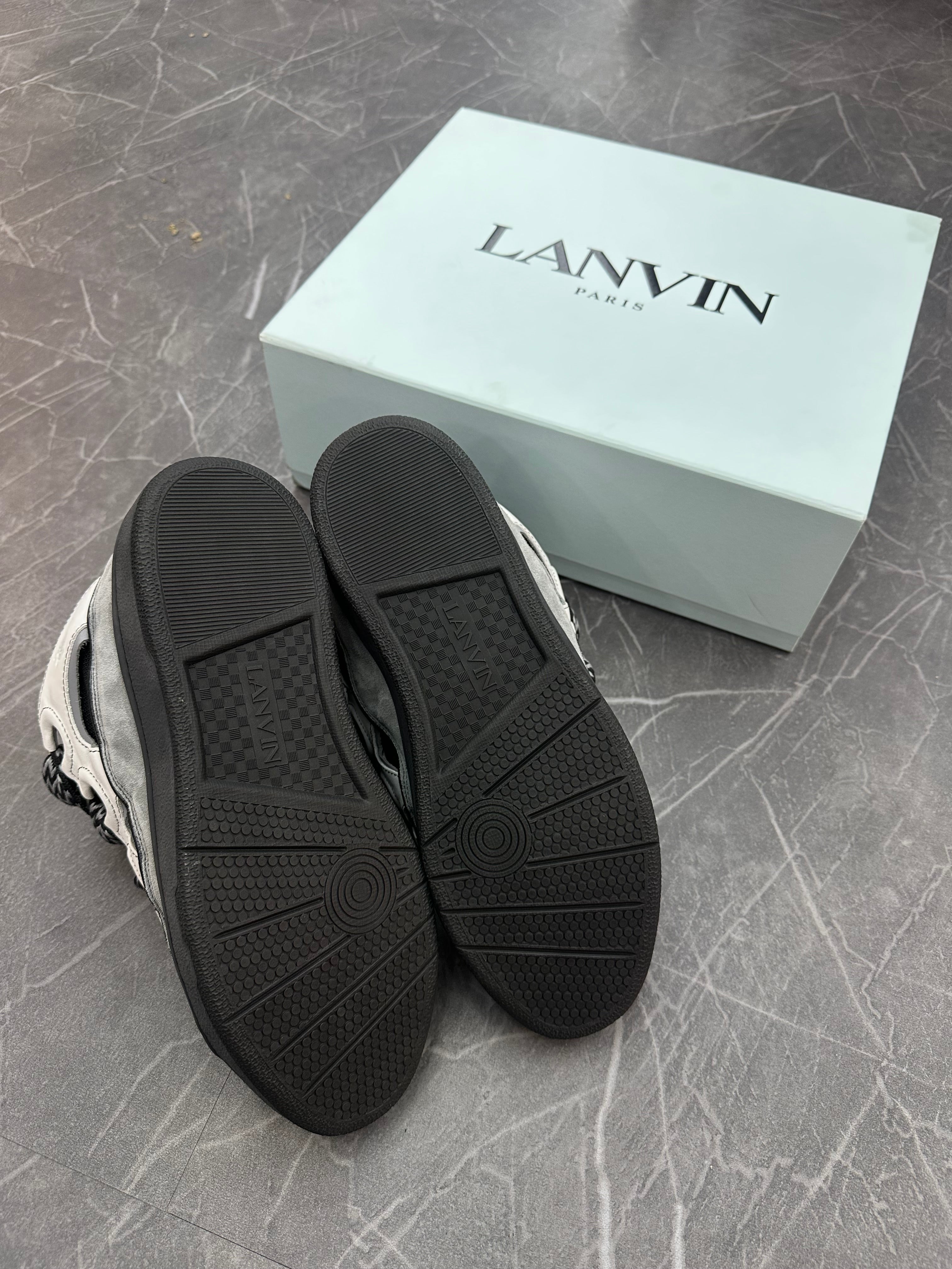Lanvin Curb Sneakers “Black Grey”