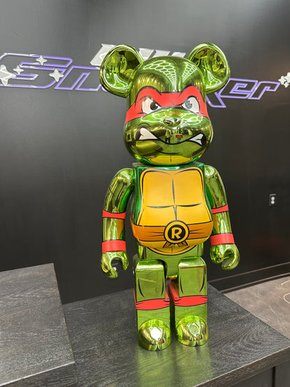 Bearbrick 1000% “Teenage Mutant Ninja Turtles Raphael Chrome”