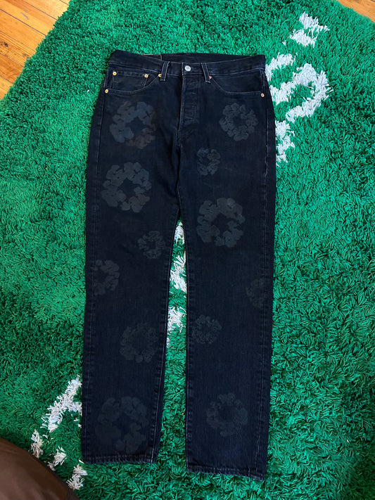 Denim Tears Jeans “Black Wreath”