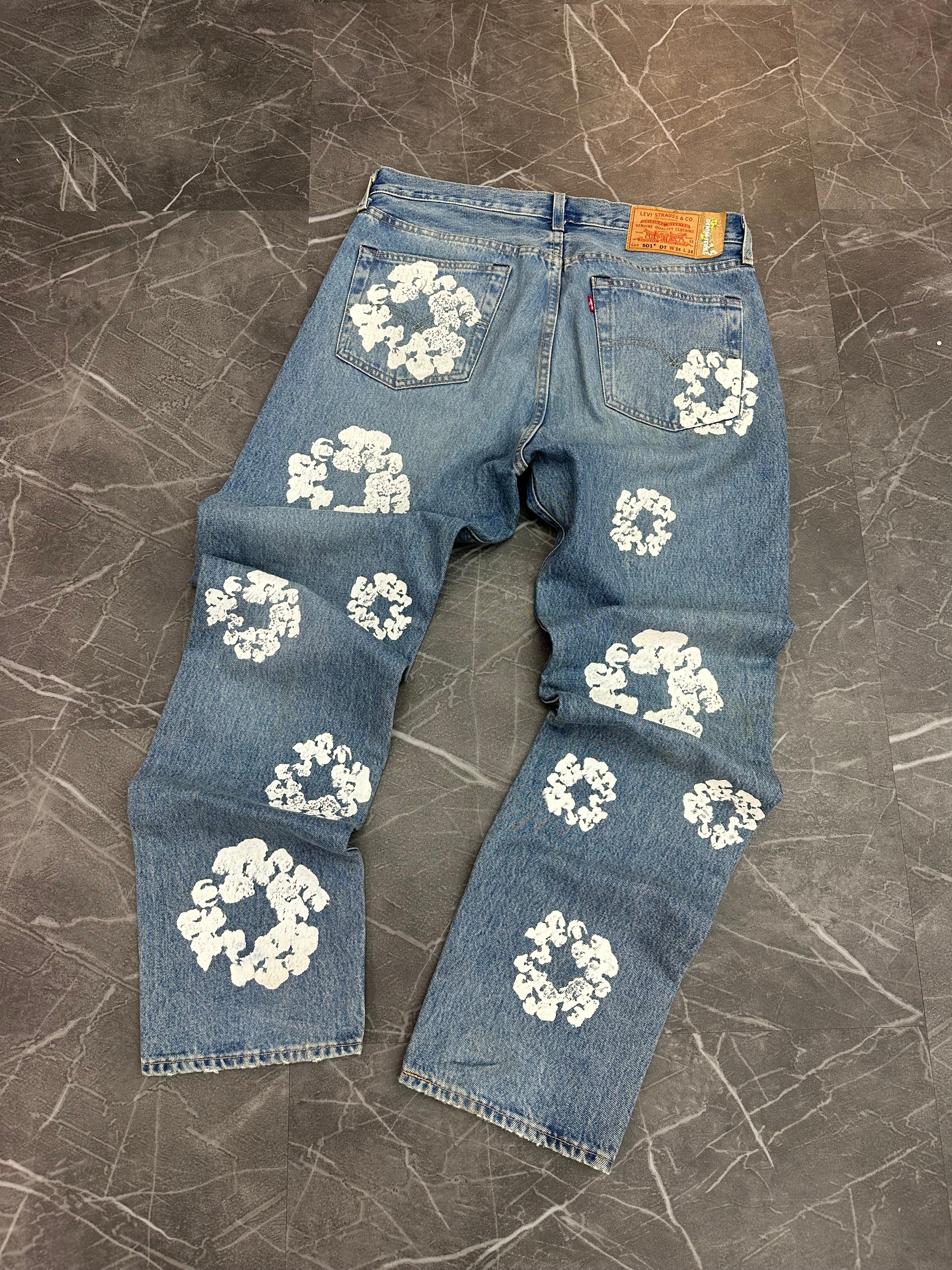 Denim Tears Cotton Wreath Jeans “Light Wash” (34)